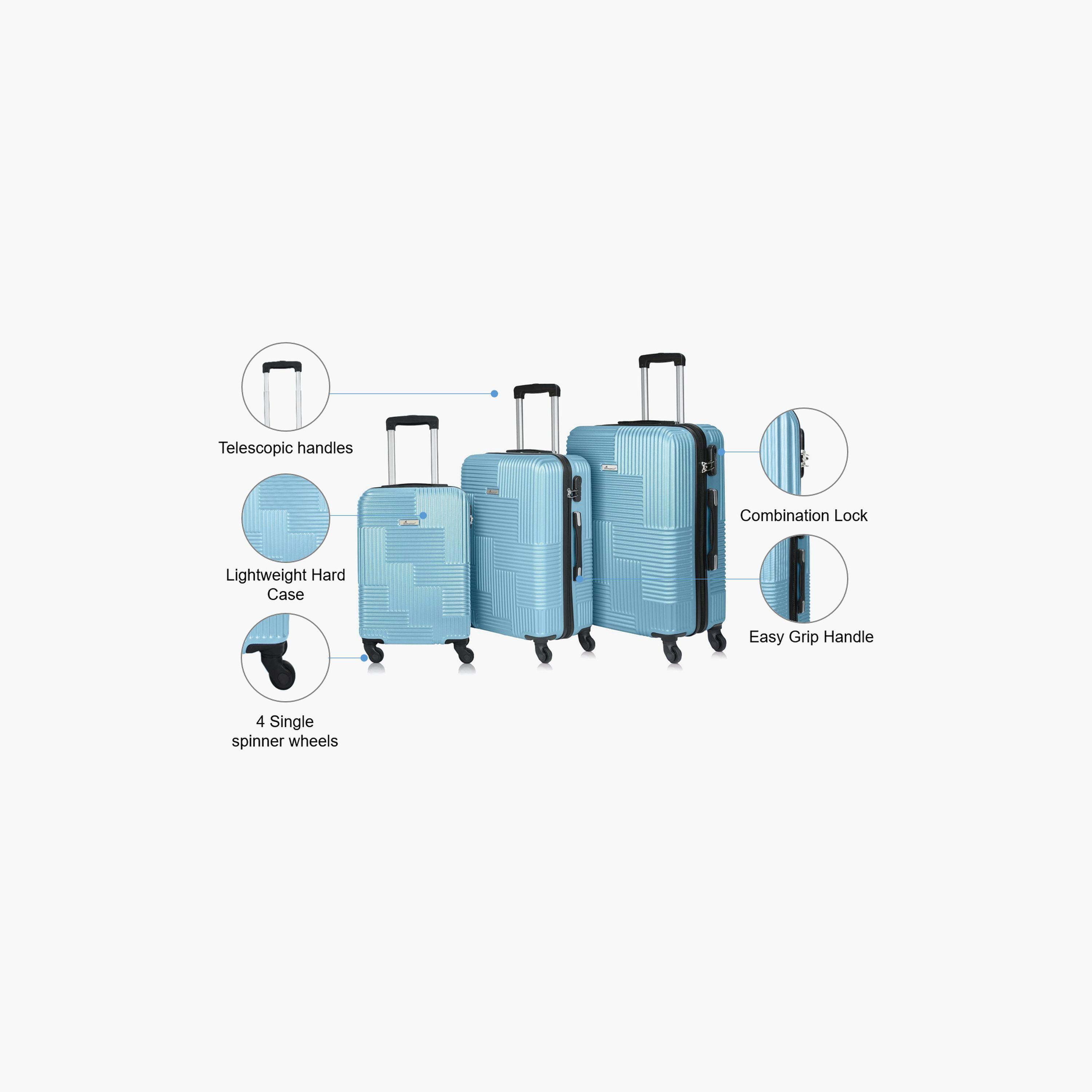 سيناتور-  طقم 3 شنط سفر بأربع عجلات دوارة  من مادة ABS بجوانب صلبة مع قفل مدمج-travel-luggagesandbags-luggage-image-2