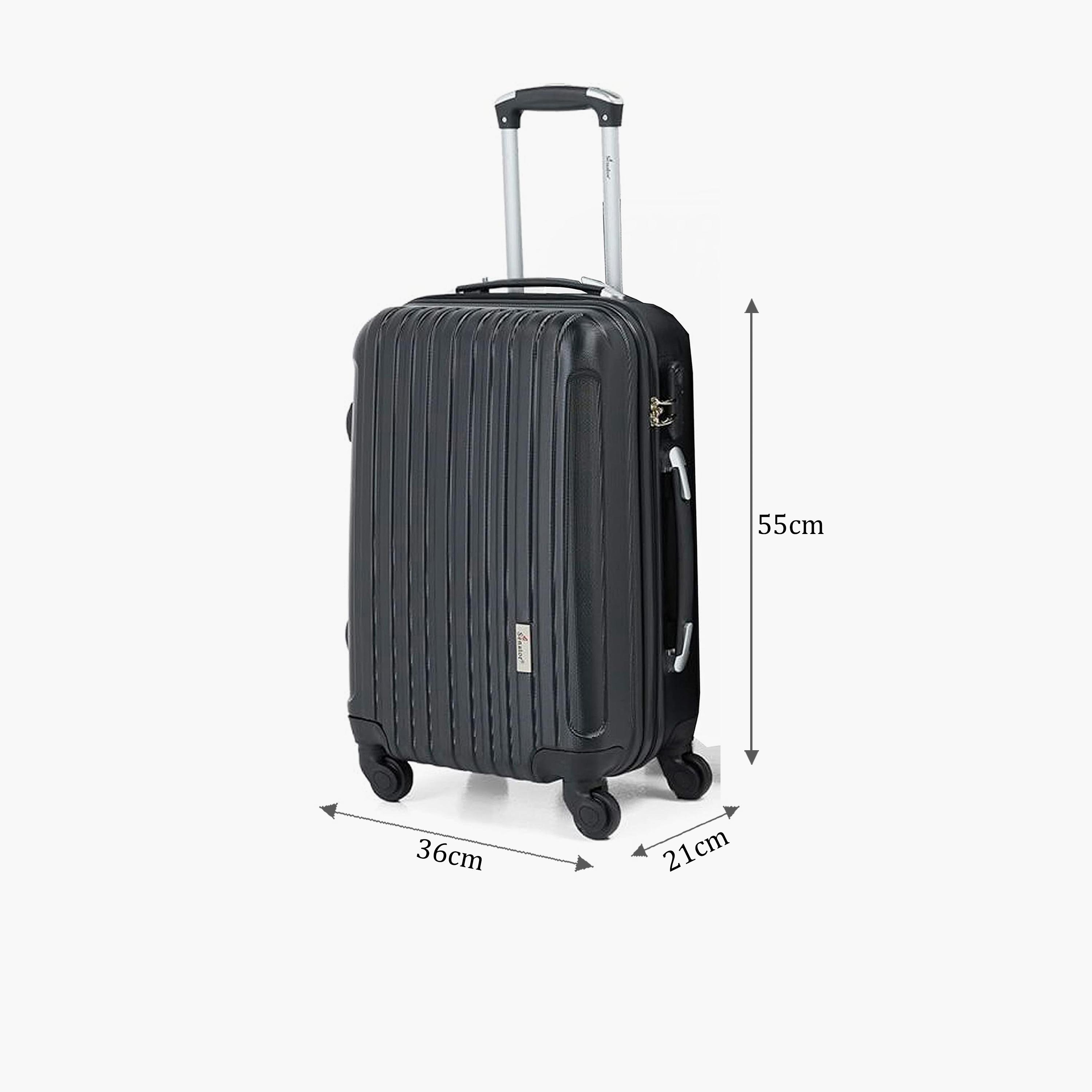 Senator 55 CM Small Cabin ABS Hard Sided 4-Wheeler Spinner Trolley Bag with Combination Lock-travel-luggagesandbags-luggage-image-2