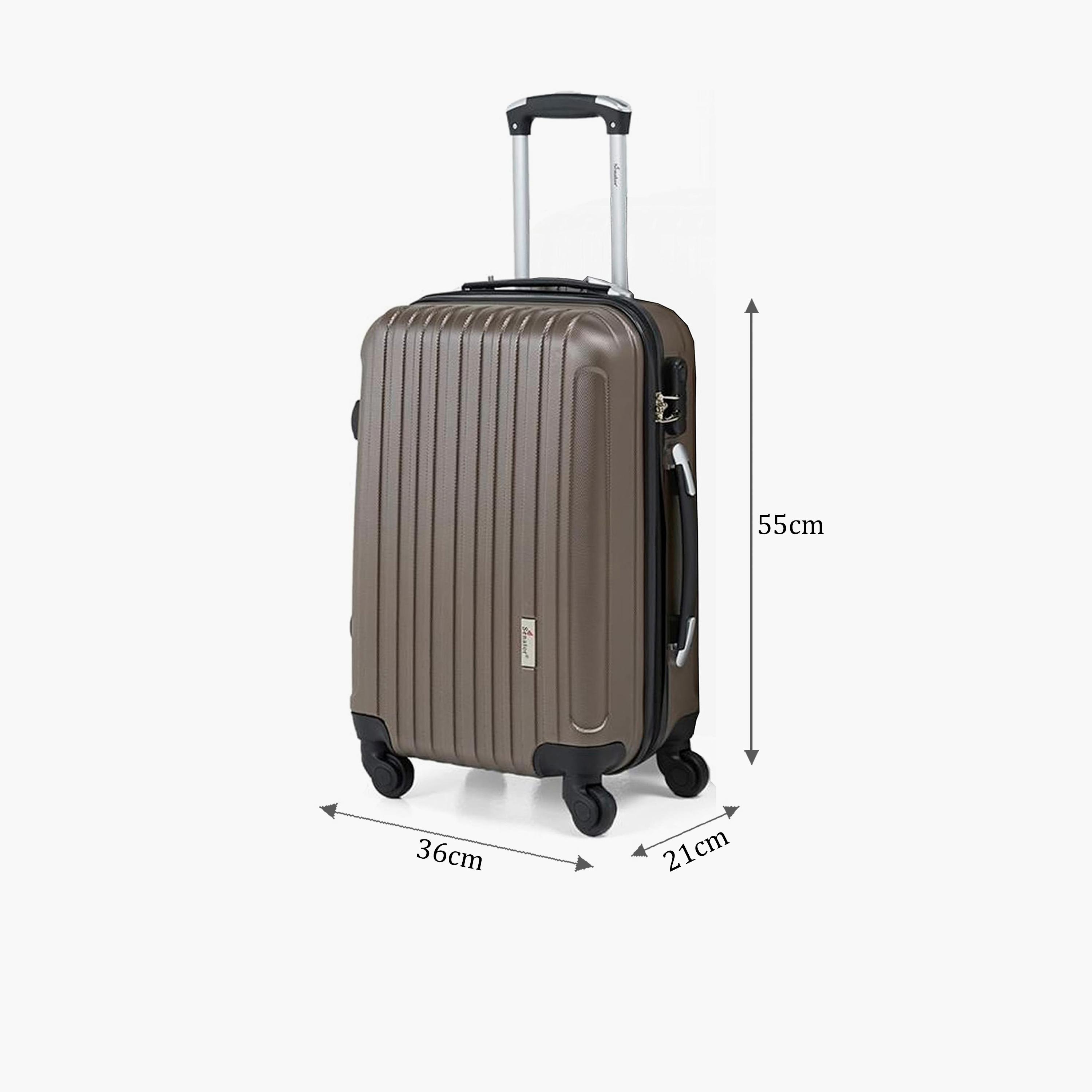 Senator 55 CM Small Cabin ABS Hard Sided 4-Wheeler Spinner Trolley Bag with Combination Lock-travel-luggagesandbags-luggage-image-2