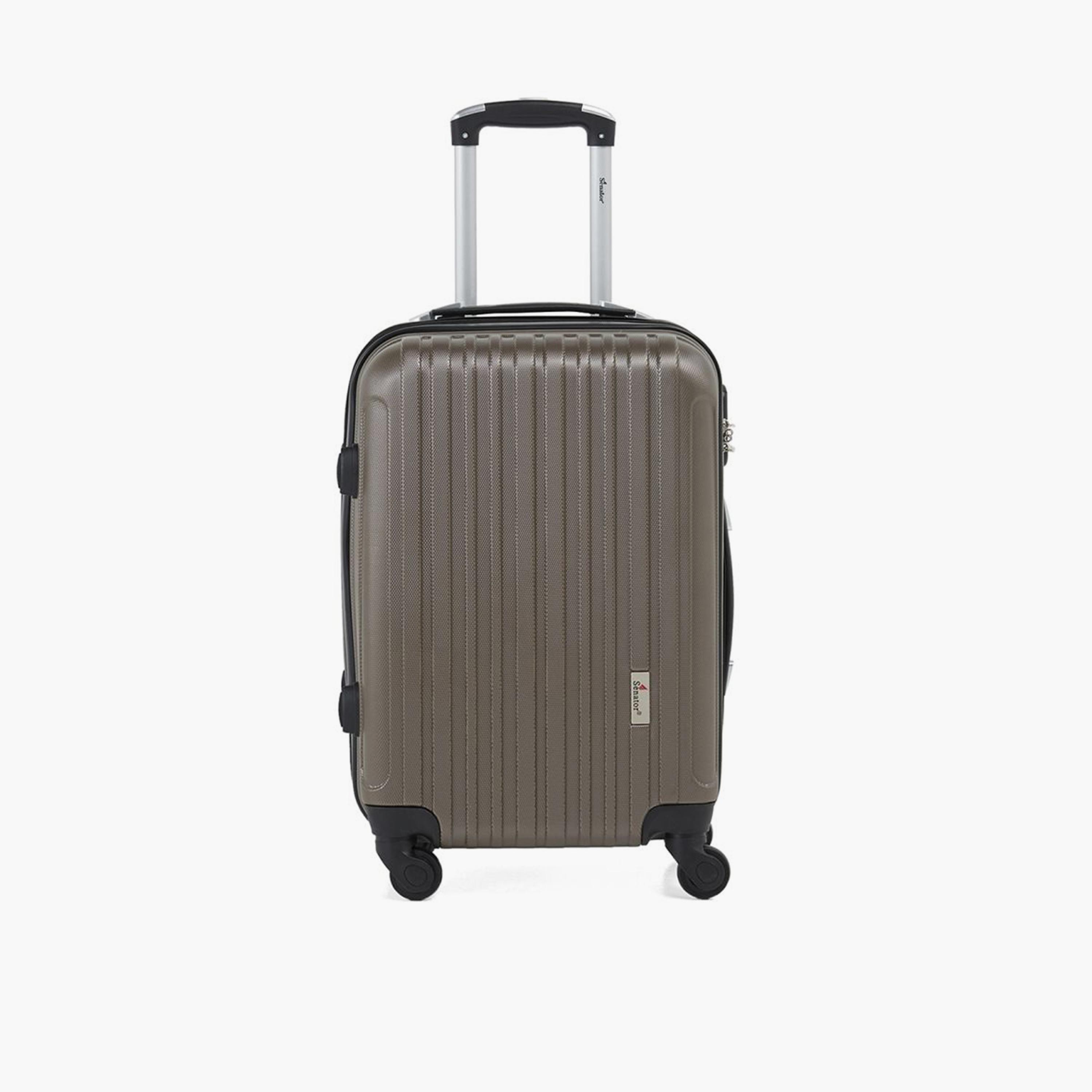 Senator 55 CM Small Cabin ABS Hard Sided 4-Wheeler Spinner Trolley Bag with Combination Lock-travel-luggagesandbags-luggage-image-5