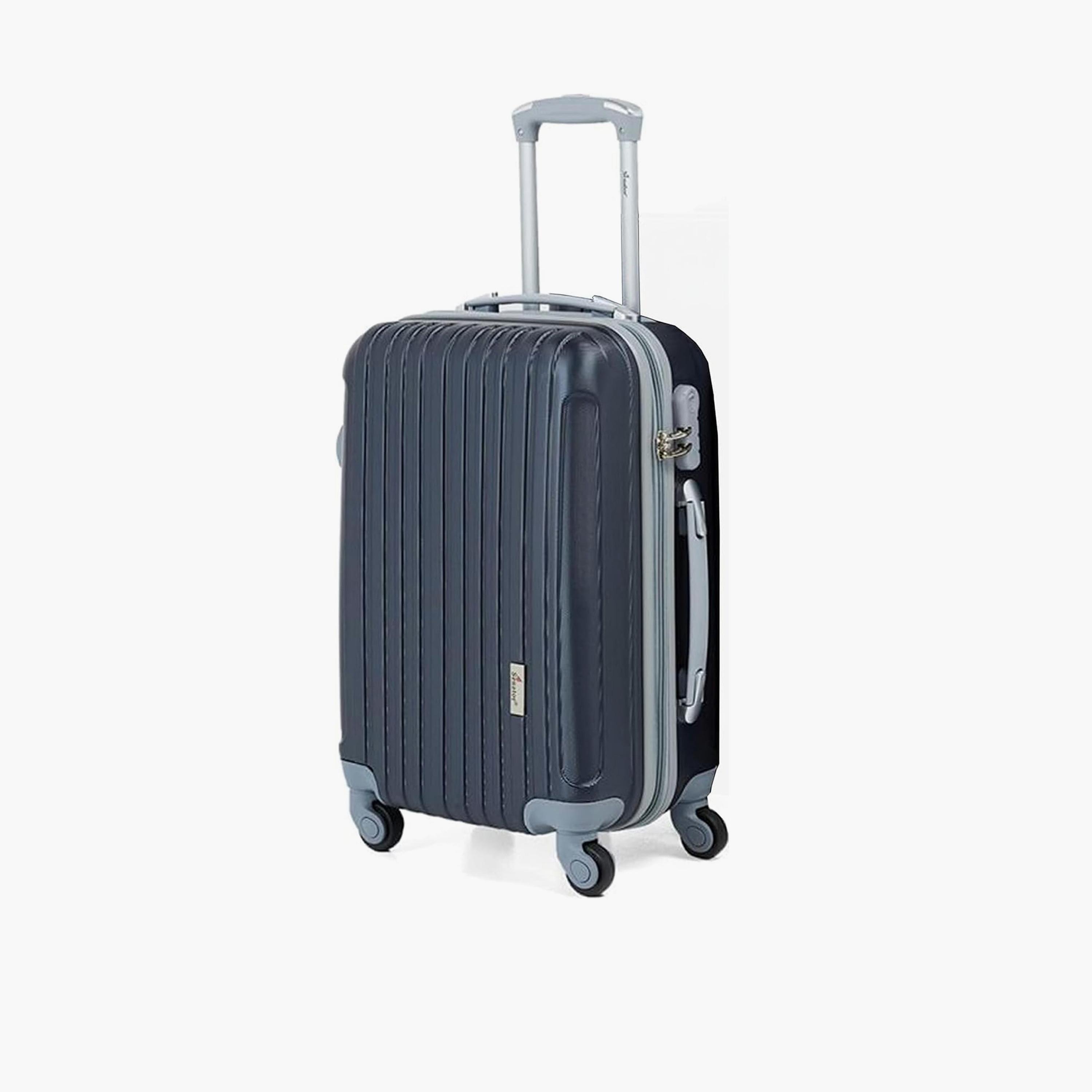 Senator 55 CM Small Cabin ABS Hard Sided 4-Wheeler Spinner Trolley Bag with Combination Lock-travel-luggagesandbags-luggage-image-1