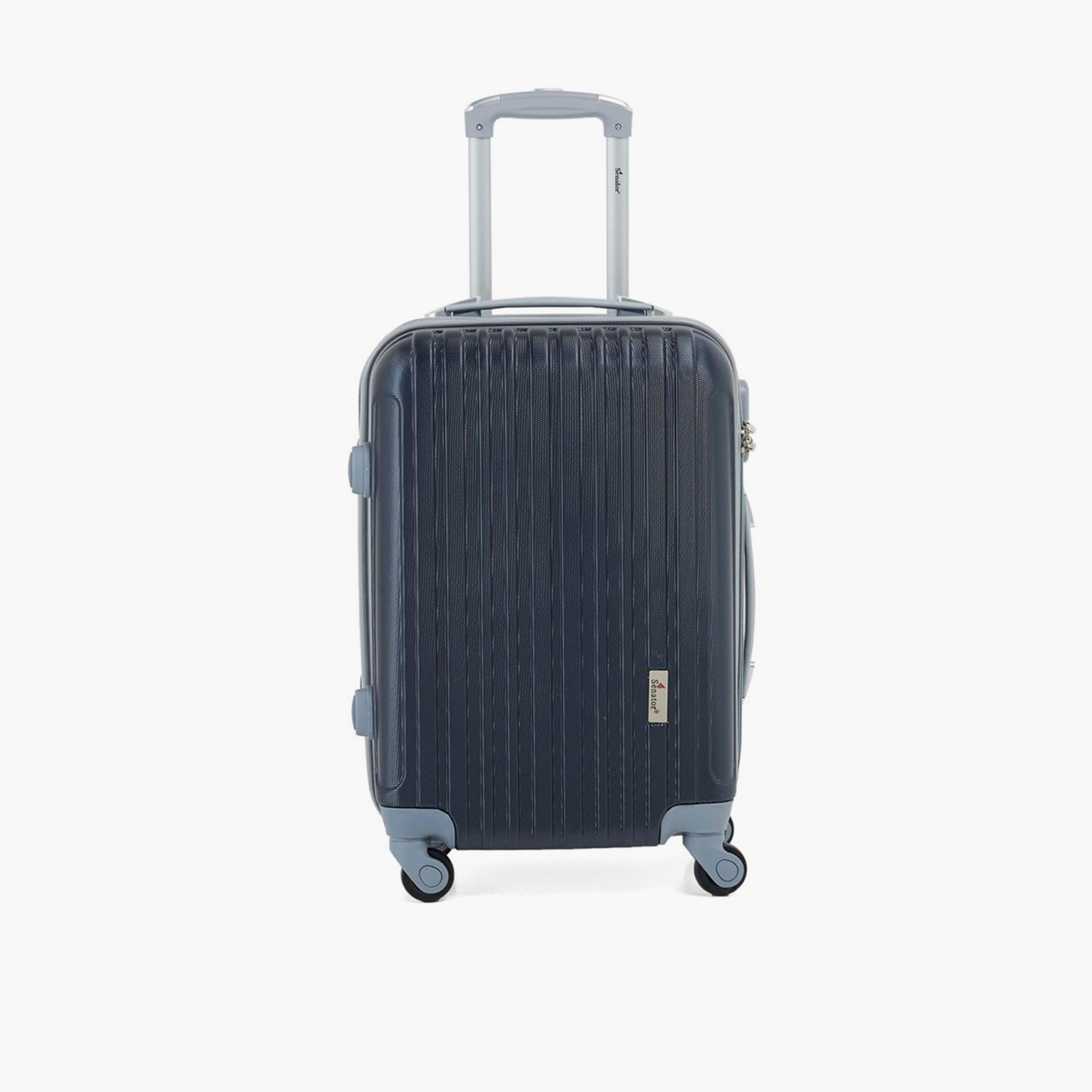 Senator 55 CM Small Cabin ABS Hard Sided 4-Wheeler Spinner Trolley Bag with Combination Lock-travel-luggagesandbags-luggage-image-5