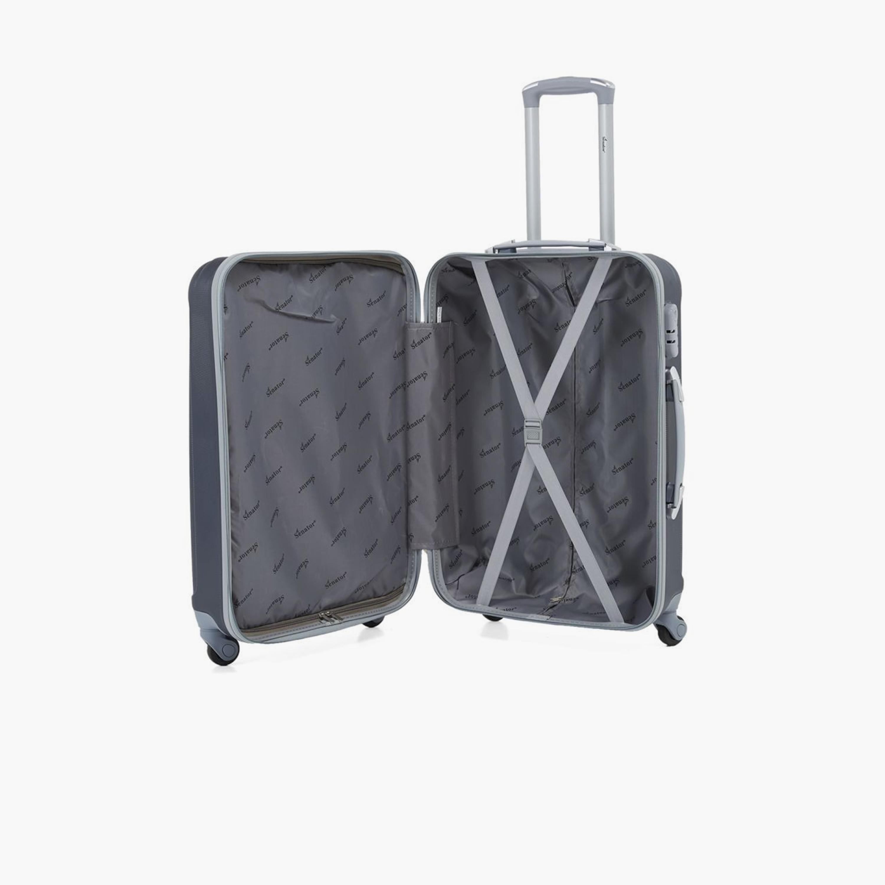 Senator 55 CM Small Cabin ABS Hard Sided 4-Wheeler Spinner Trolley Bag with Combination Lock-travel-luggagesandbags-luggage-image-6