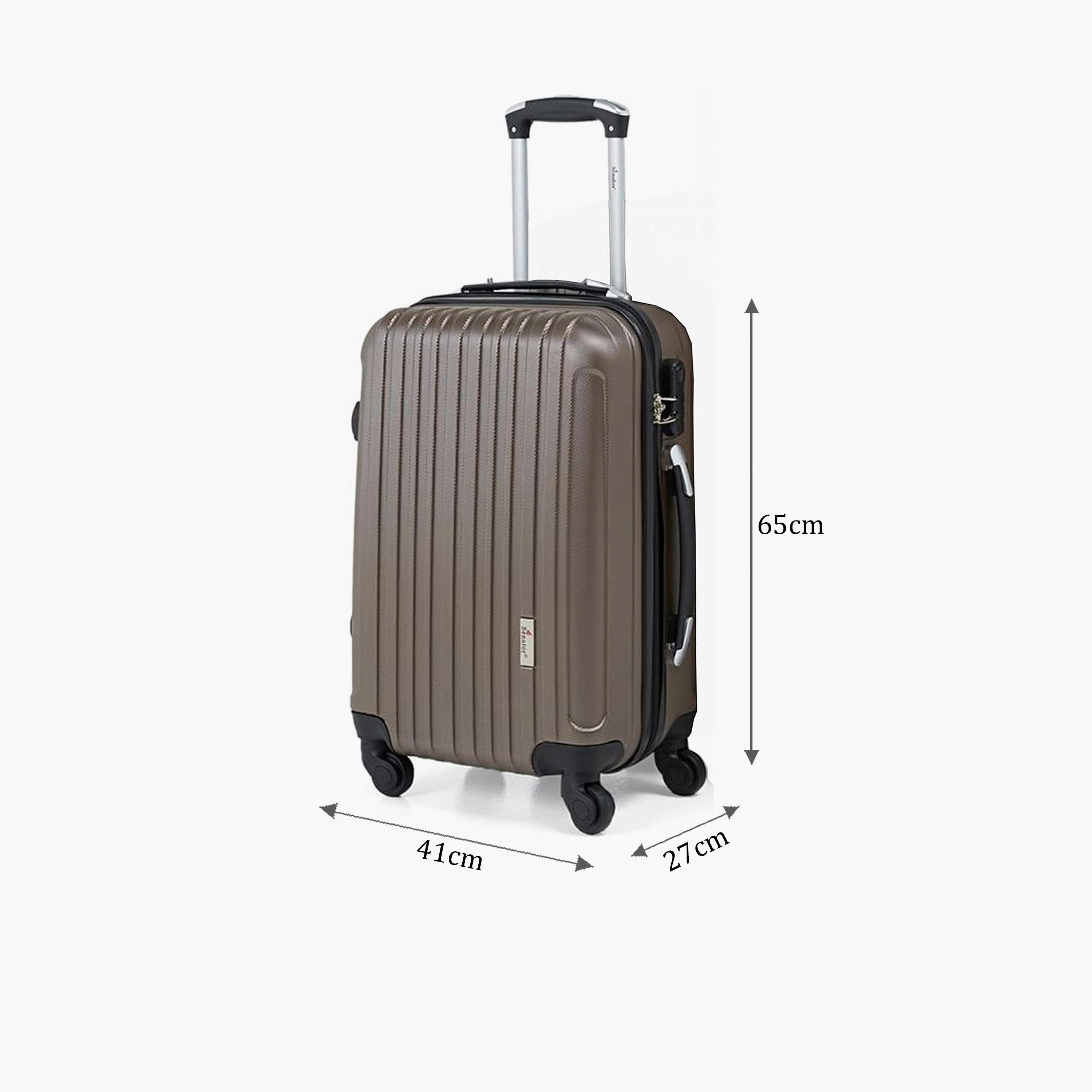 Senator 65 CM Medium Check-in ABS Hard Sided 4-Wheeler Spinner Trolley Bag with Combination Lock-travel-luggagesandbags-luggage-image-2
