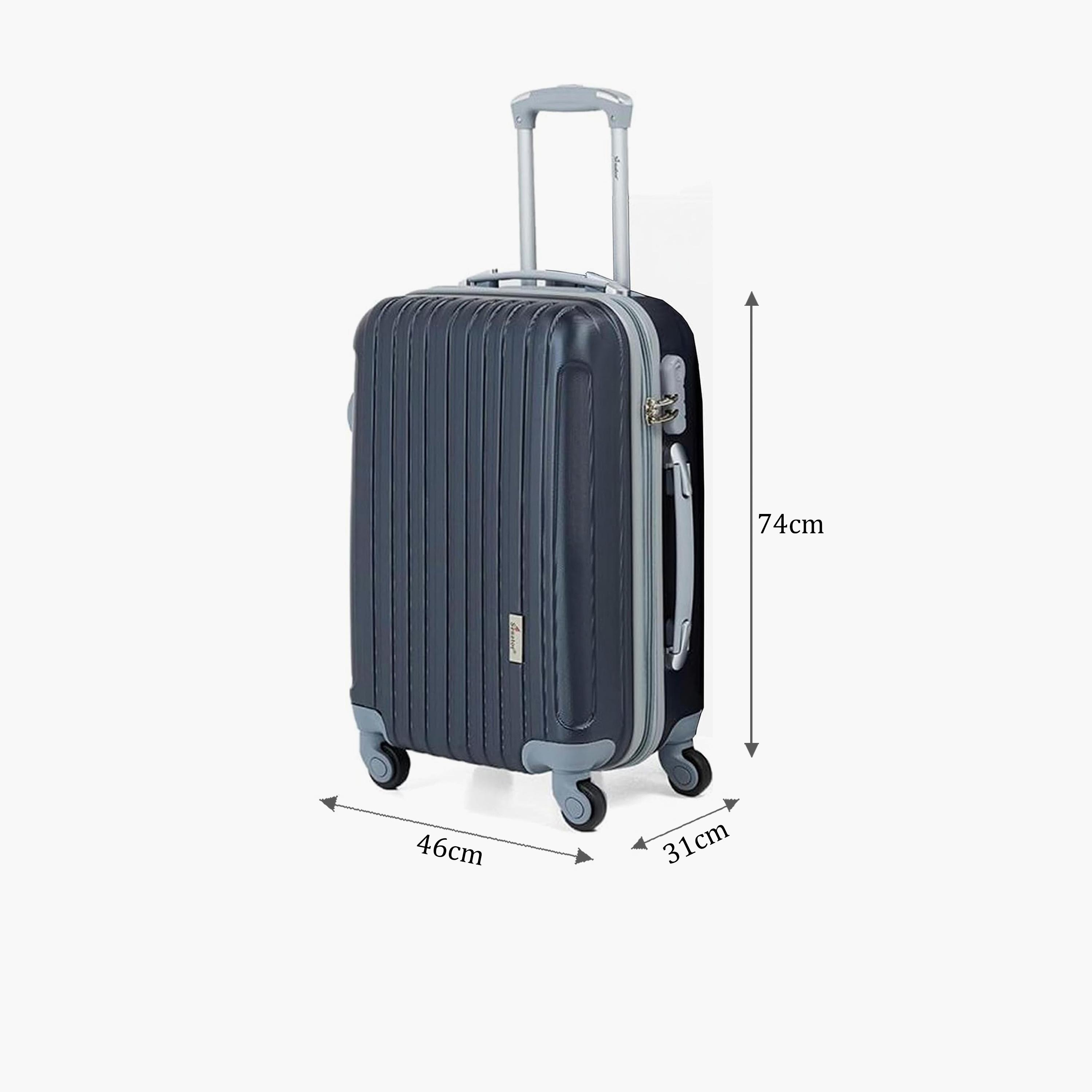 Senator 74 CM Large Check-in ABS Hard Sided 4-Wheeler Spinner Trolley Bag with Combination Lock-travel-luggagesandbags-luggage-image-2