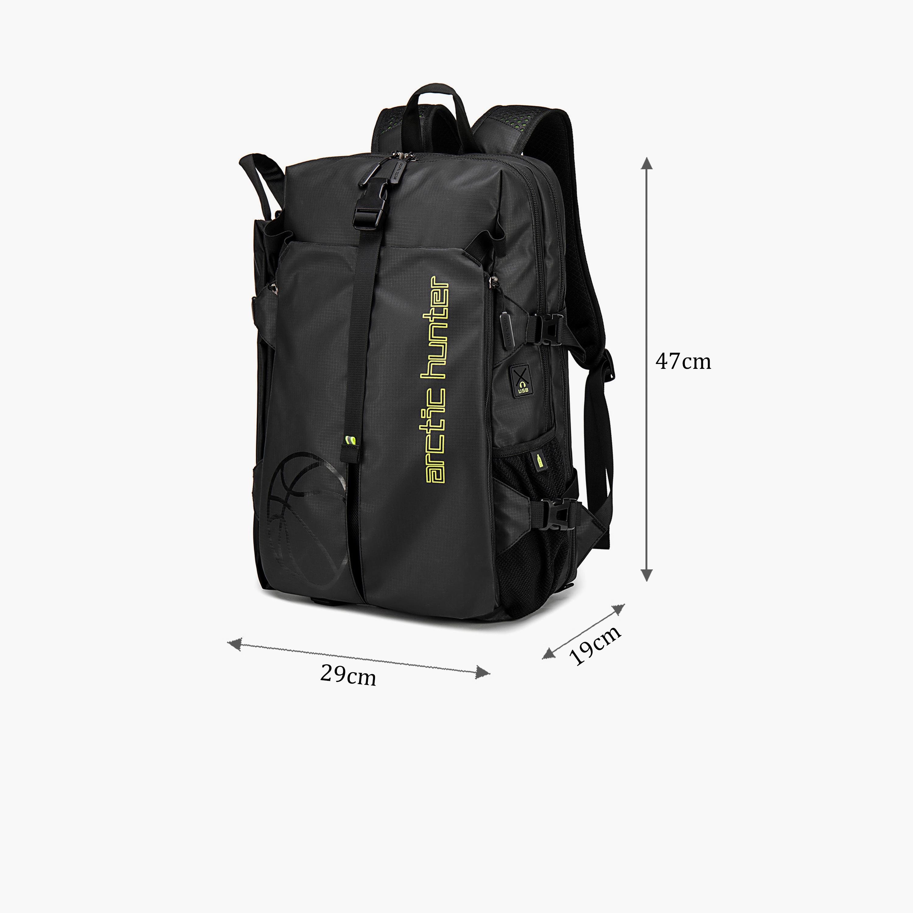 Arctic Hunter 18.5 Inches Utility Backpack Polyester with Water Resistant | B00391_Black-travel-luggagesandbags-backpacks-image-2