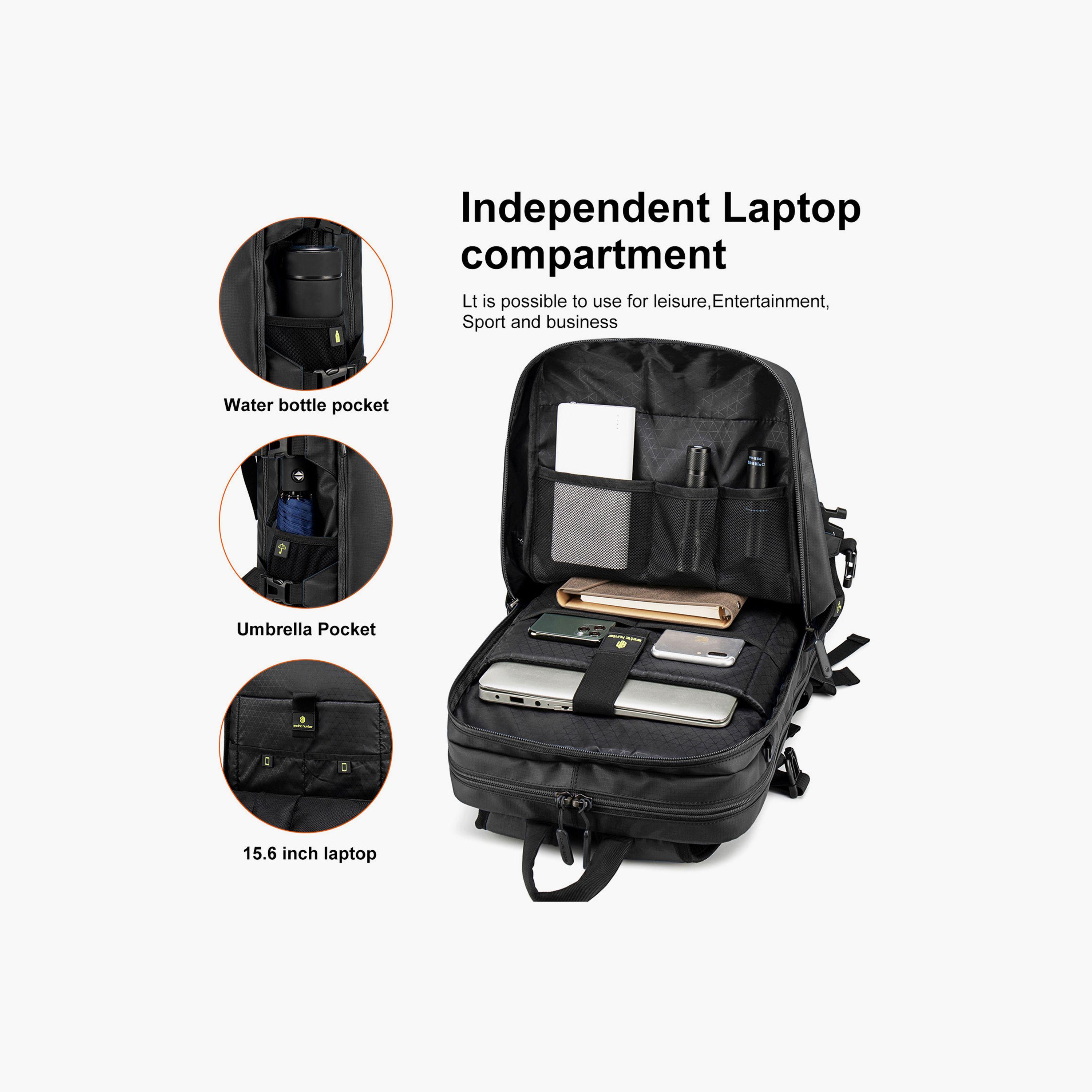 Arctic Hunter 18.5 Inches Utility Backpack Polyester with Water Resistant | B00391_Black-travel-luggagesandbags-backpacks-image-5