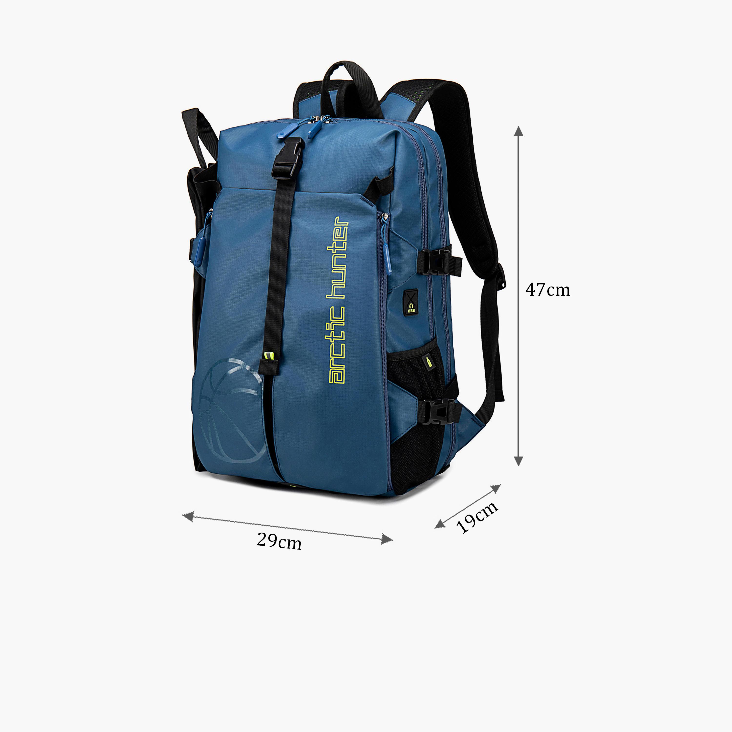 Arctic Hunter 18.5 Inches Utility Backpack Polyester with Water Resistant | B00391_Black-travel-luggagesandbags-backpacks-image-2