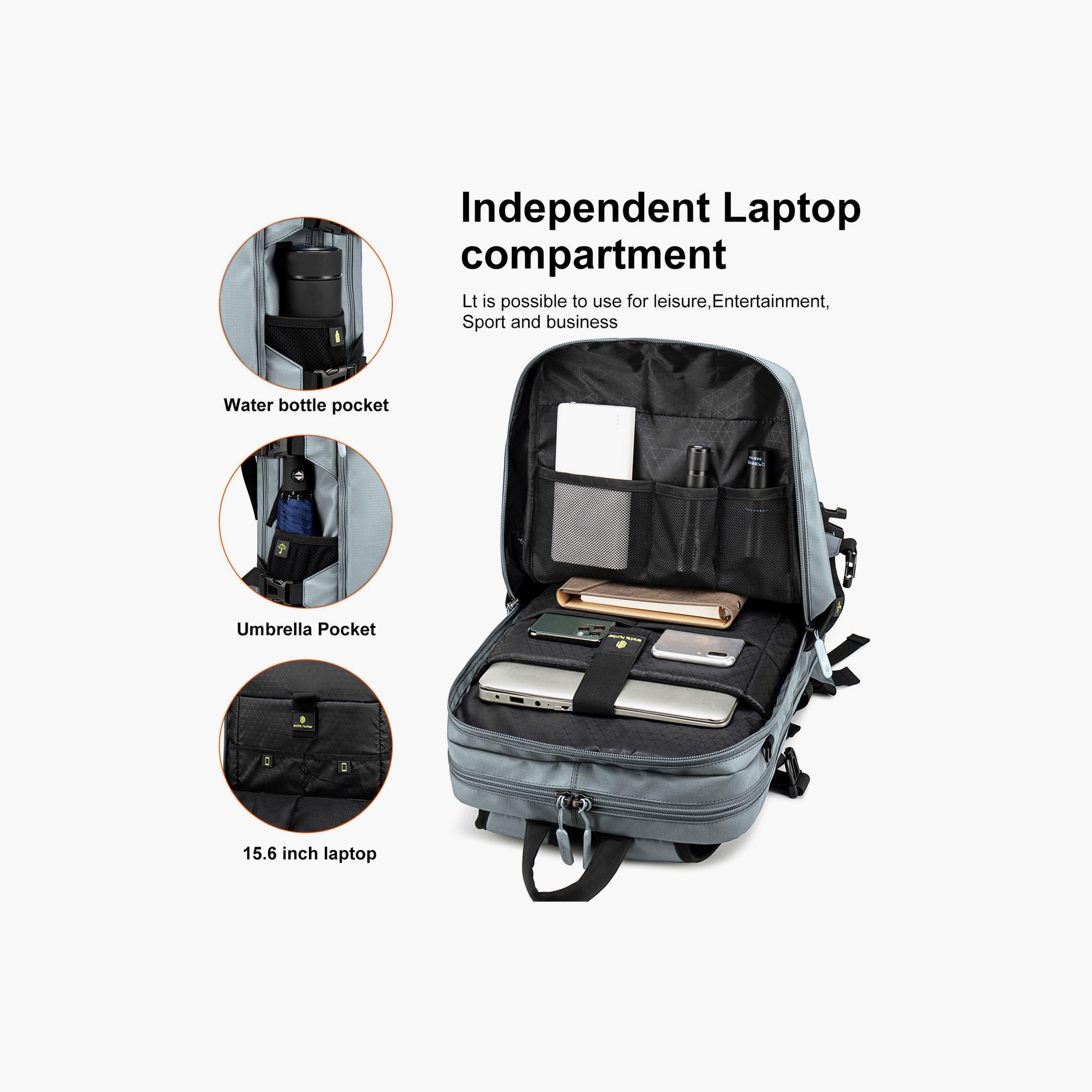 Arctic Hunter 18.5 Inches Utility Backpack Polyester with Water Resistant | B00391_Black-travel-luggagesandbags-backpacks-image-5