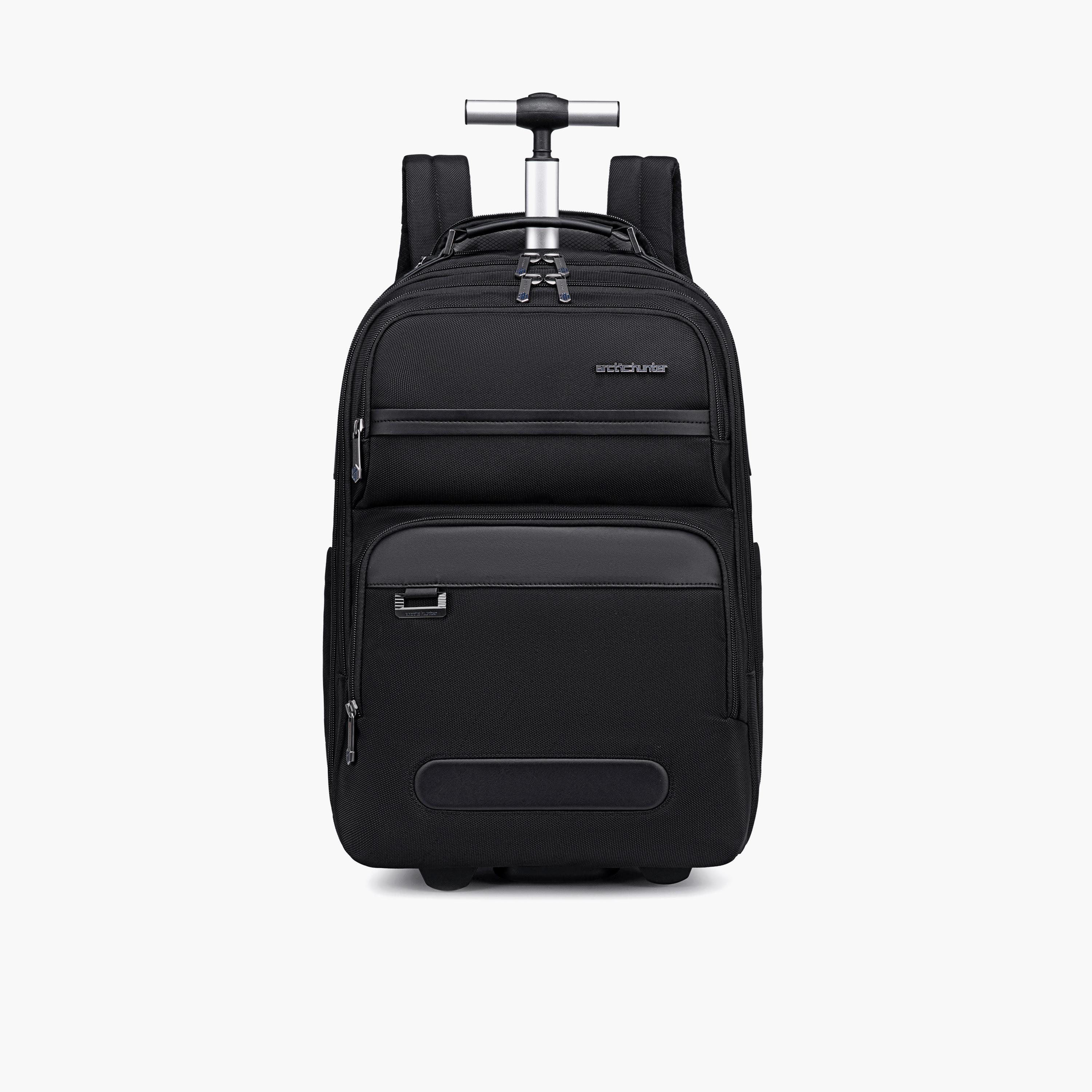 Arctic Hunter 30 L | 19.5 Inches Trolley Bag Polyester with Water Resistant | LG000656-1_Black-travel-luggagesandbags-backpacks-image-1