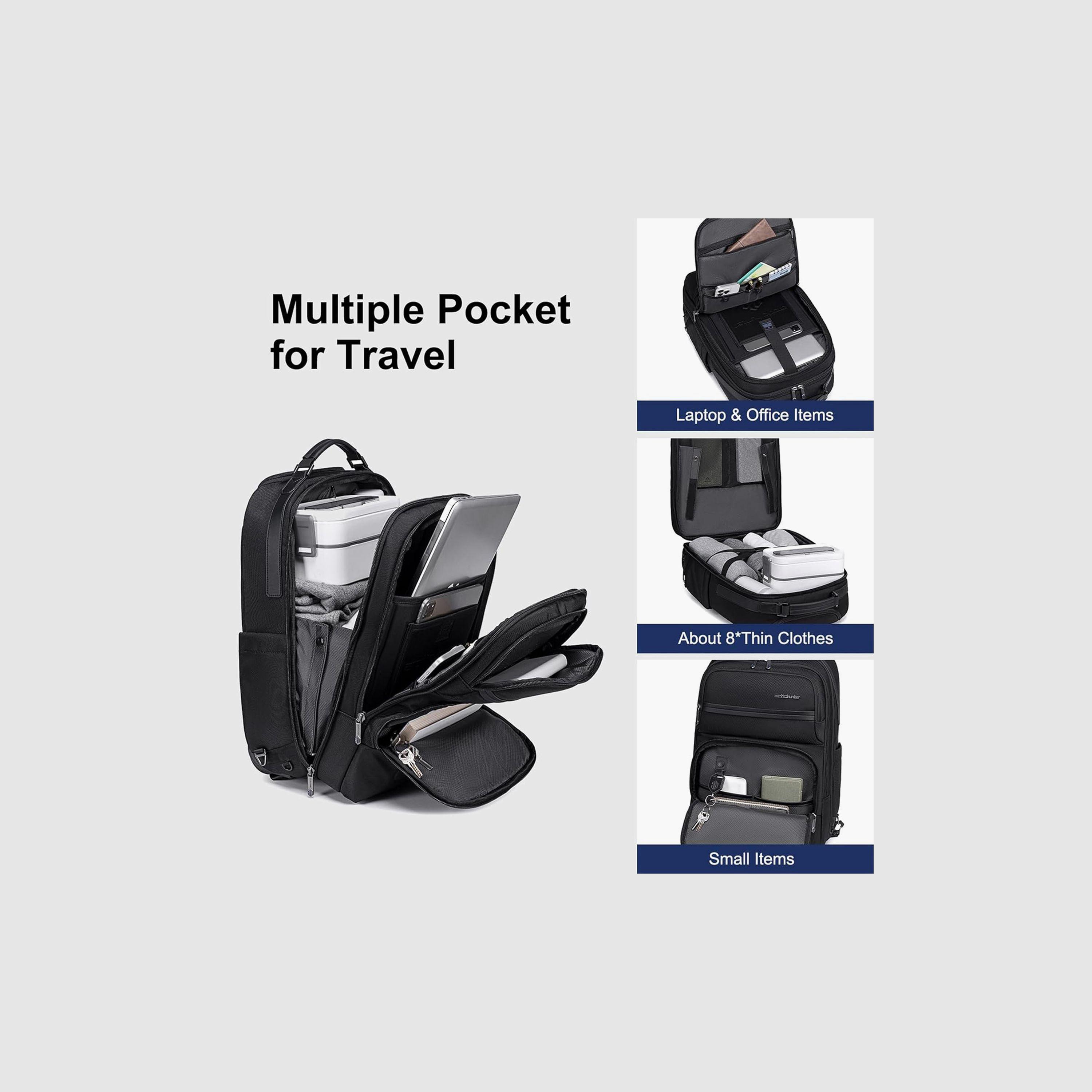 Arctic Hunter 30 L | 19.5 Inches Trolley Bag Polyester with Water Resistant | LG000656-1_Black-travel-luggagesandbags-backpacks-image-5