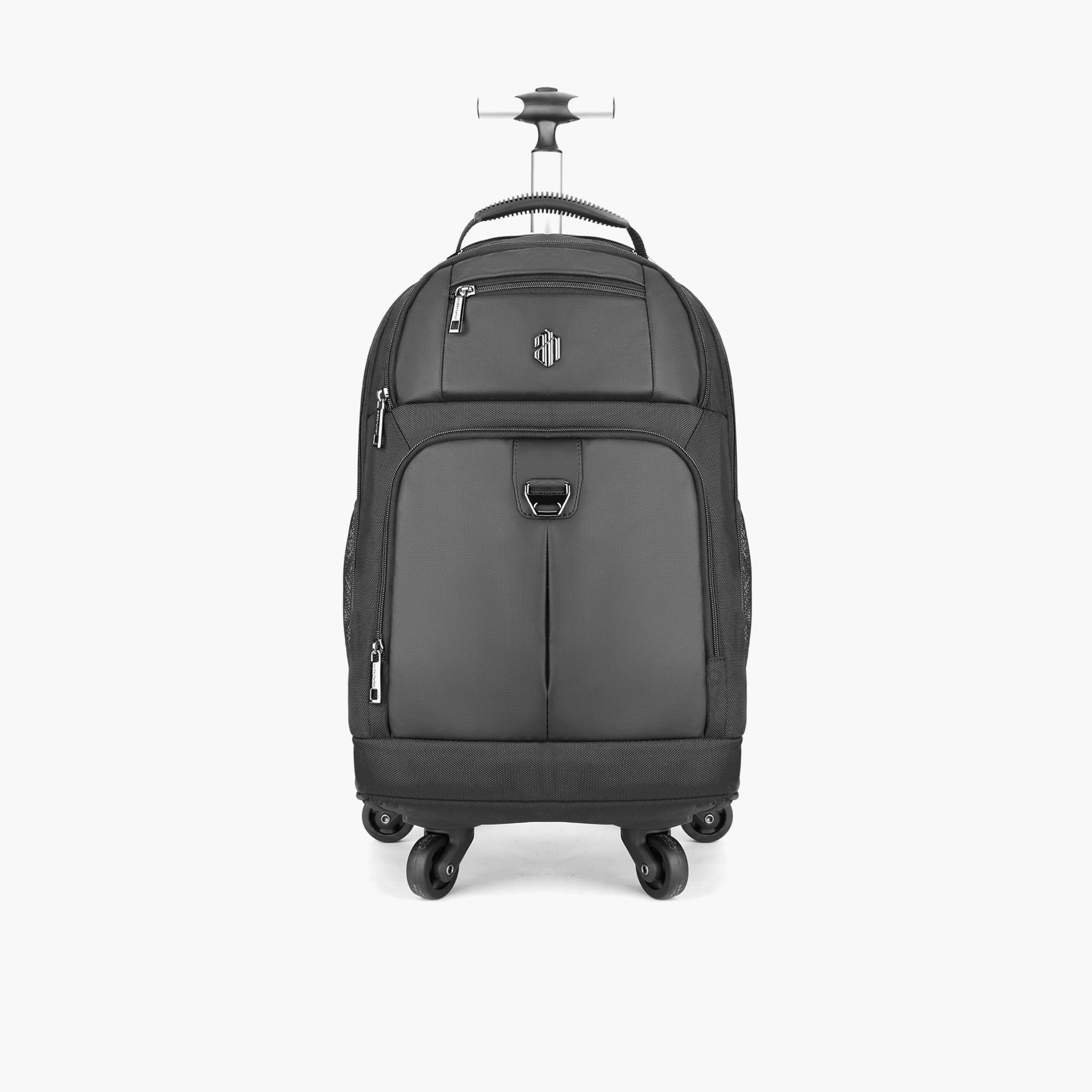 Arctic Hunter 45 L | 20 Inches Trolley Bag Polyester with Water Resistant | LG1500165_Black-travel-luggagesandbags-luggage-image-1