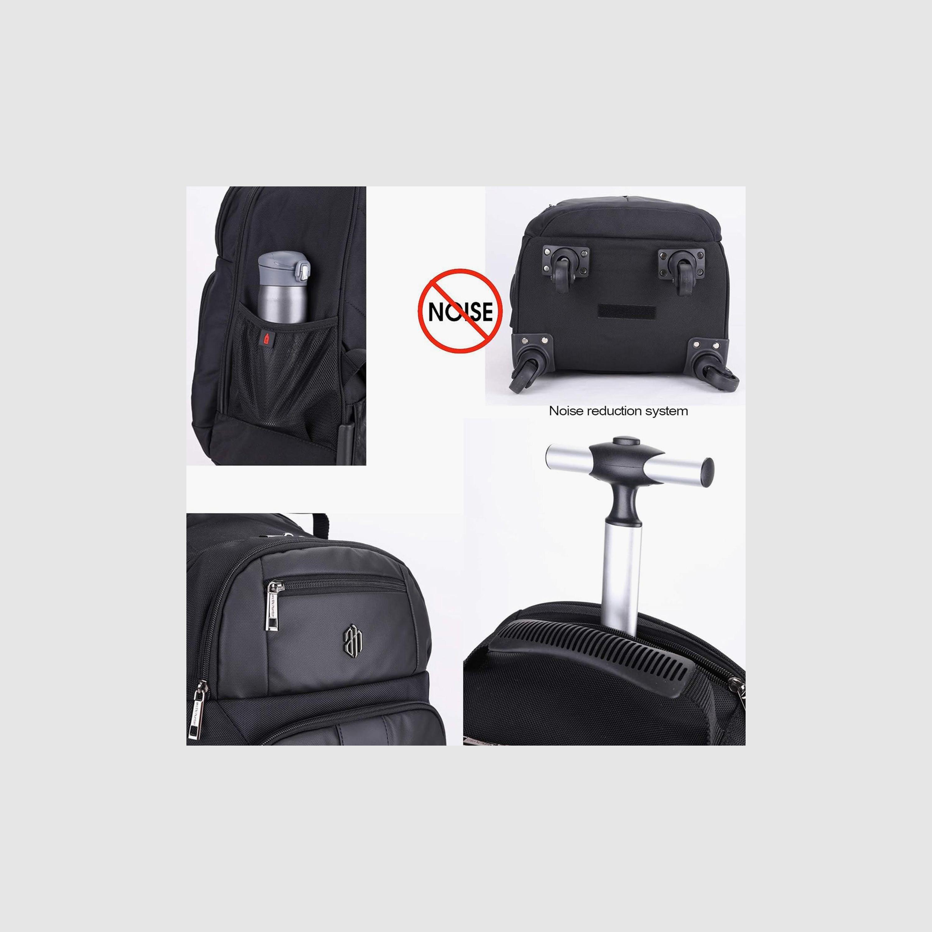 Arctic Hunter 45 L | 20 Inches Trolley Bag Polyester with Water Resistant | LG1500165_Black-travel-luggagesandbags-luggage-image-5