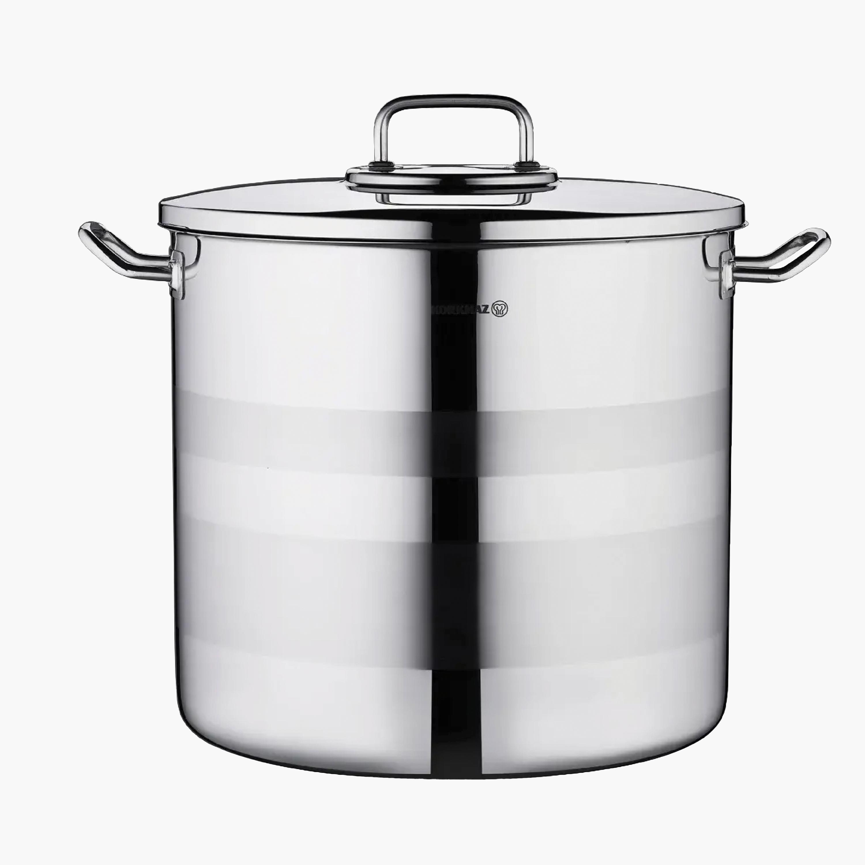 Astra Extra Deep Turkish Stainless Steel Induction Cooking Pot with Lid - 43 L-household-kitchen-cookware-potsandpans-image-1