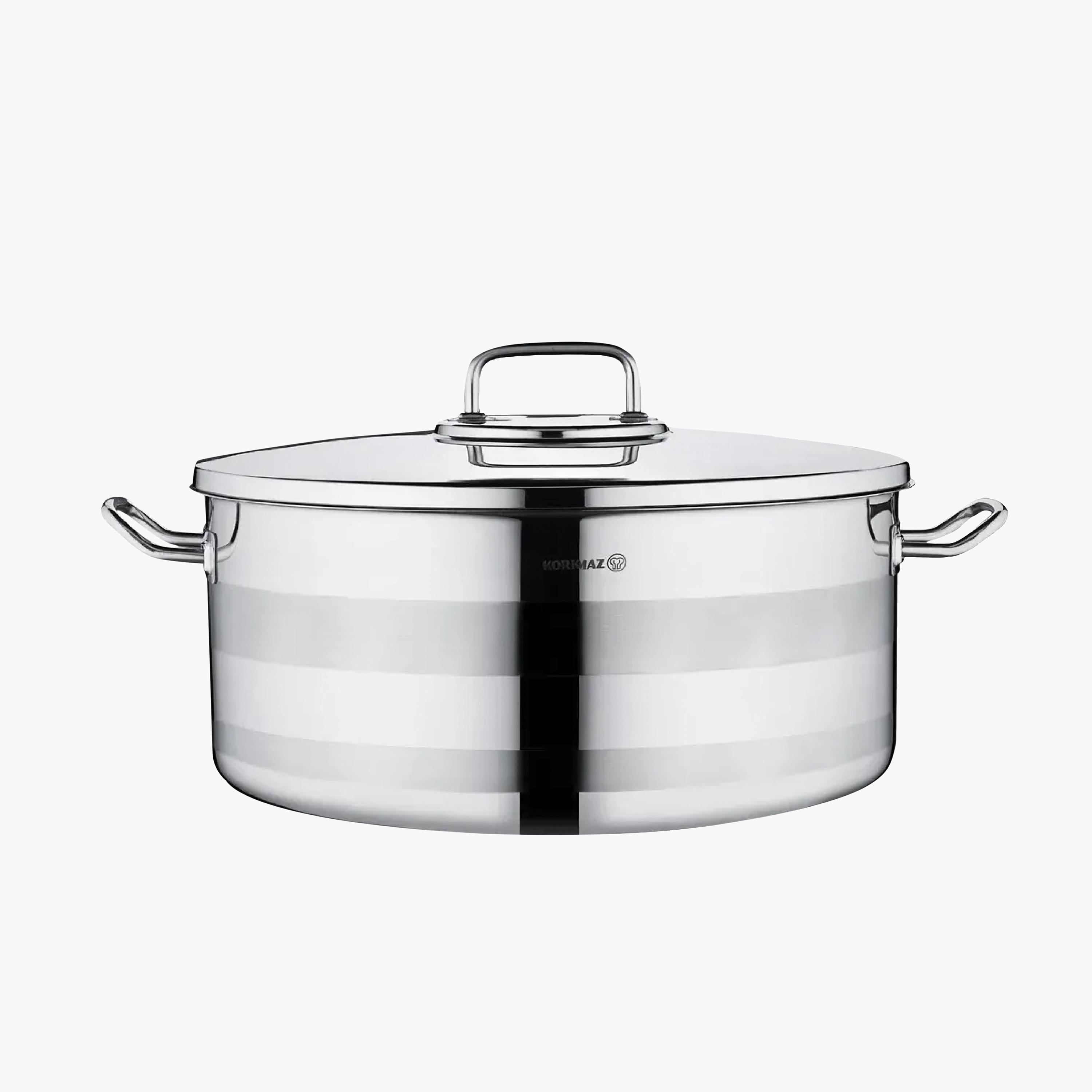 Astra Turkish Stainless Steel Induction Cooking Pot with Lid - 6 L-household-kitchen-cookware-potsandpans-image-1