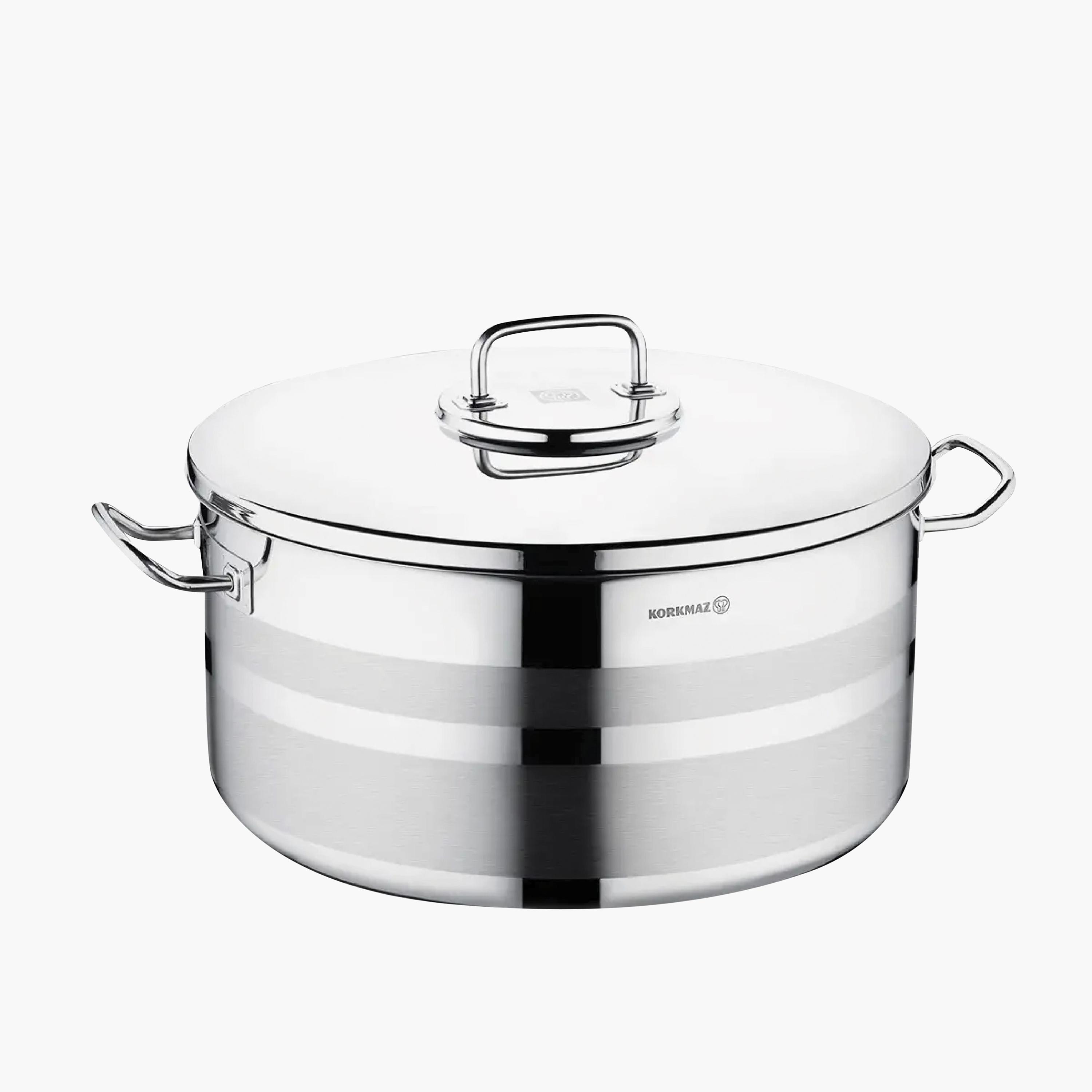 Astra Turkish Stainless Steel Induction Cooking Pot with Lid - 6 L-household-kitchen-cookware-potsandpans-image-2