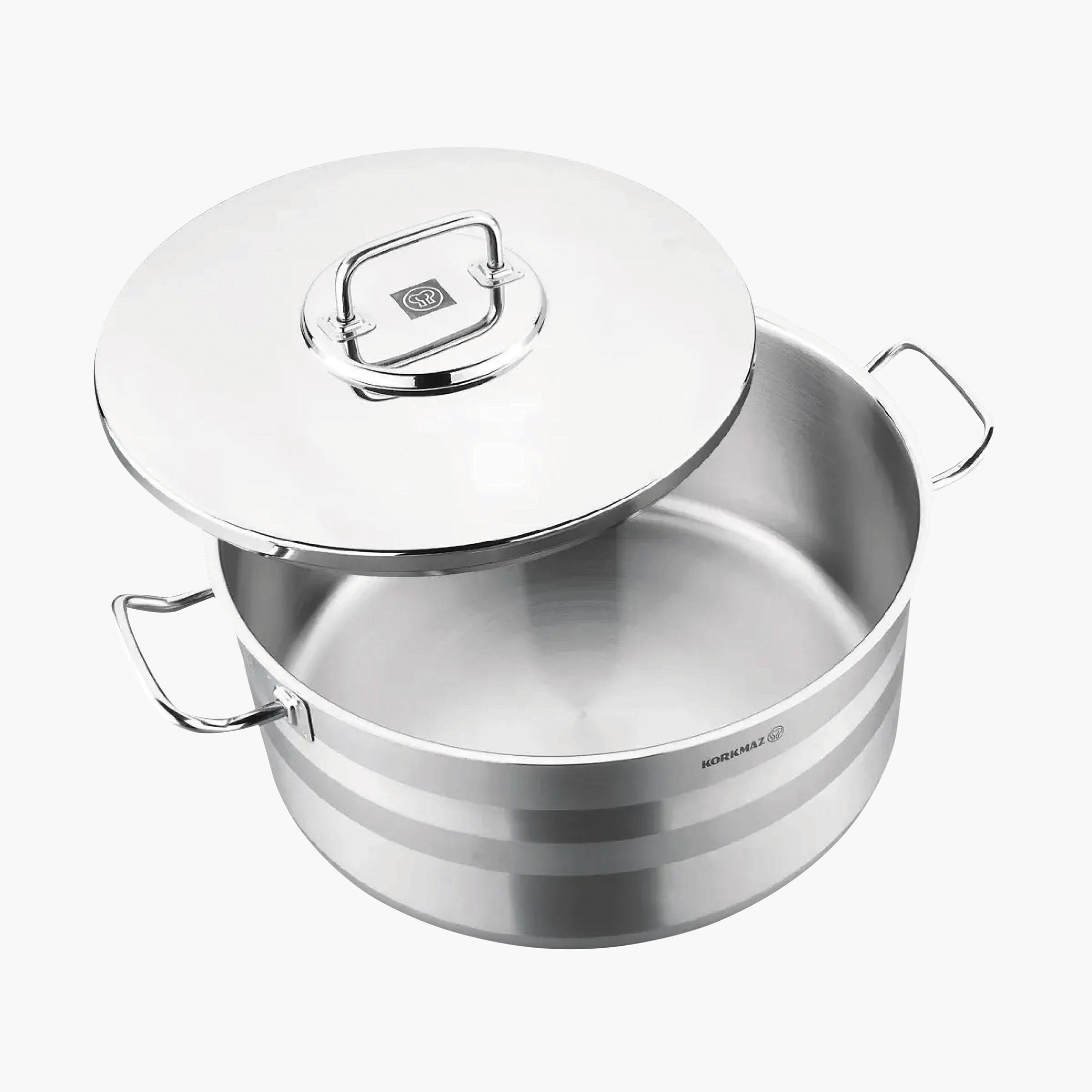 Astra Turkish Stainless Steel Induction Cooking Pot with Lid - 6 L-household-kitchen-cookware-potsandpans-image-4