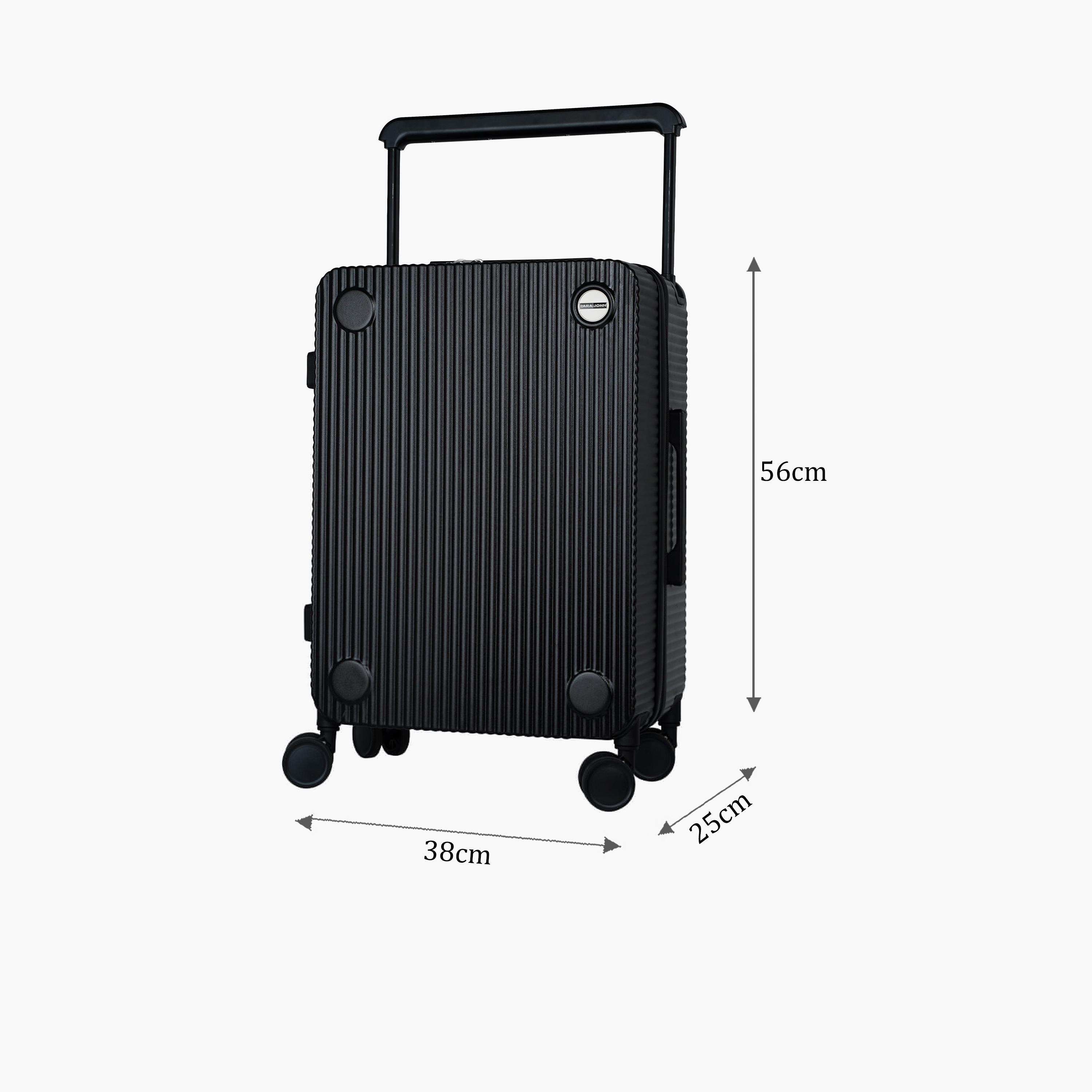 Para John 56 CM Small Cabin Polycarbonate with ABS Hard Sided 4-Wheeler Spinner Trolley Bag with TSA Lock-travel-luggagesandbags-luggage-image-2