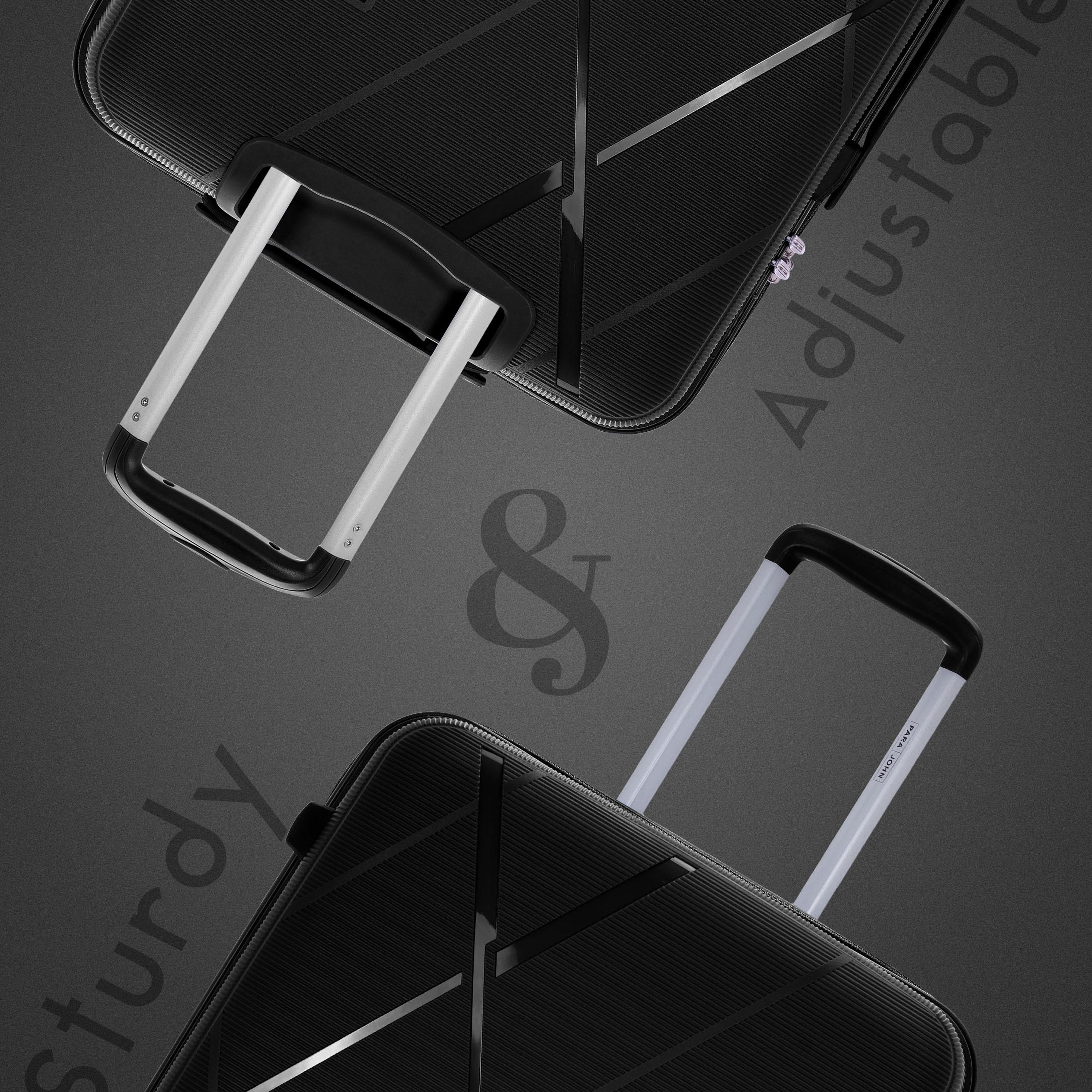 Para John Set of 3 Polypropylene Hard Sided 4-Wheeler Spinner Trolley Bag with Dial Combination Lock-travel-luggagesandbags-luggage-image-10