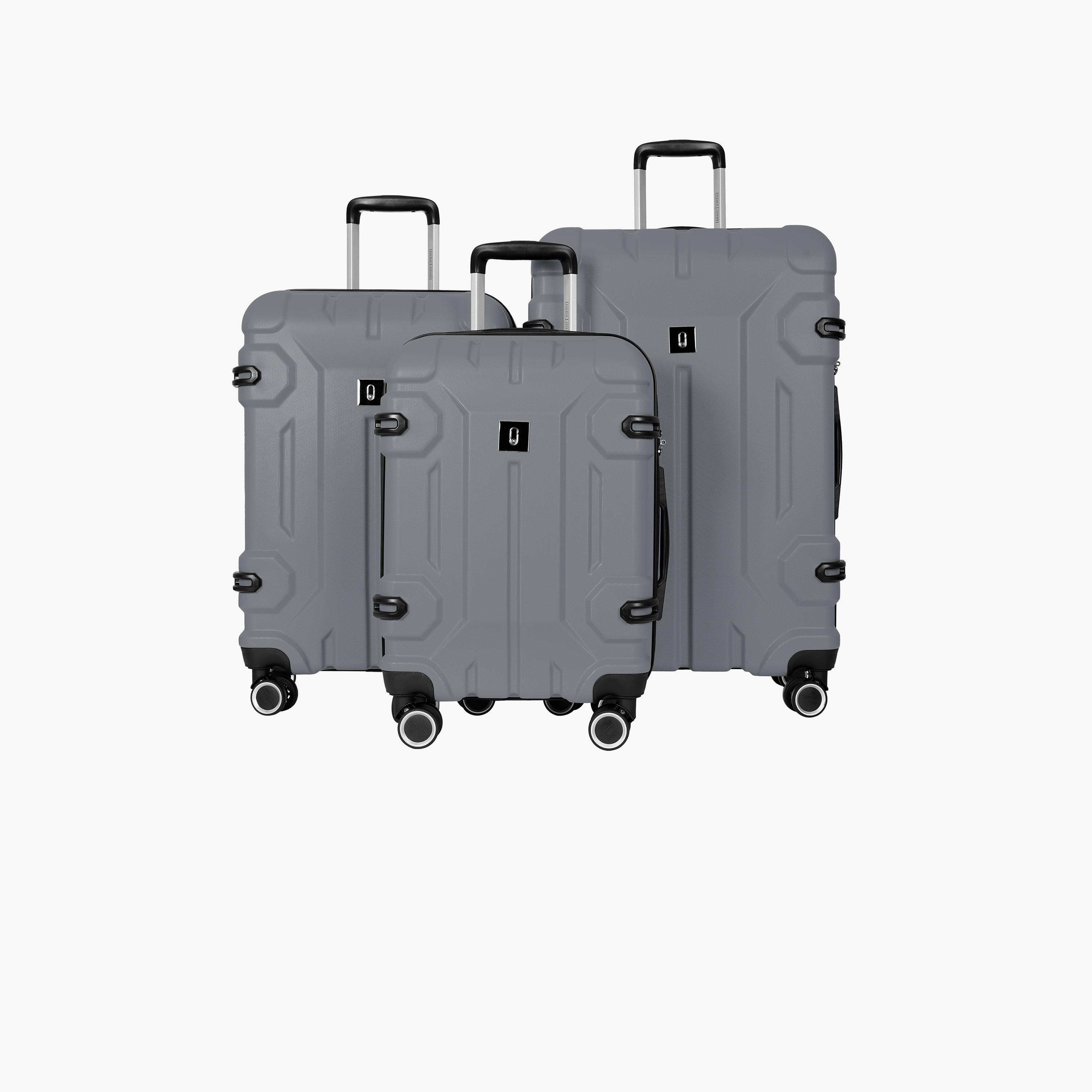 Para John Set of 3 ABS Hard Sided 4-Wheeler Spinner Trolley Bag with TSA Lock-travel-luggagesandbags-luggage-image-1