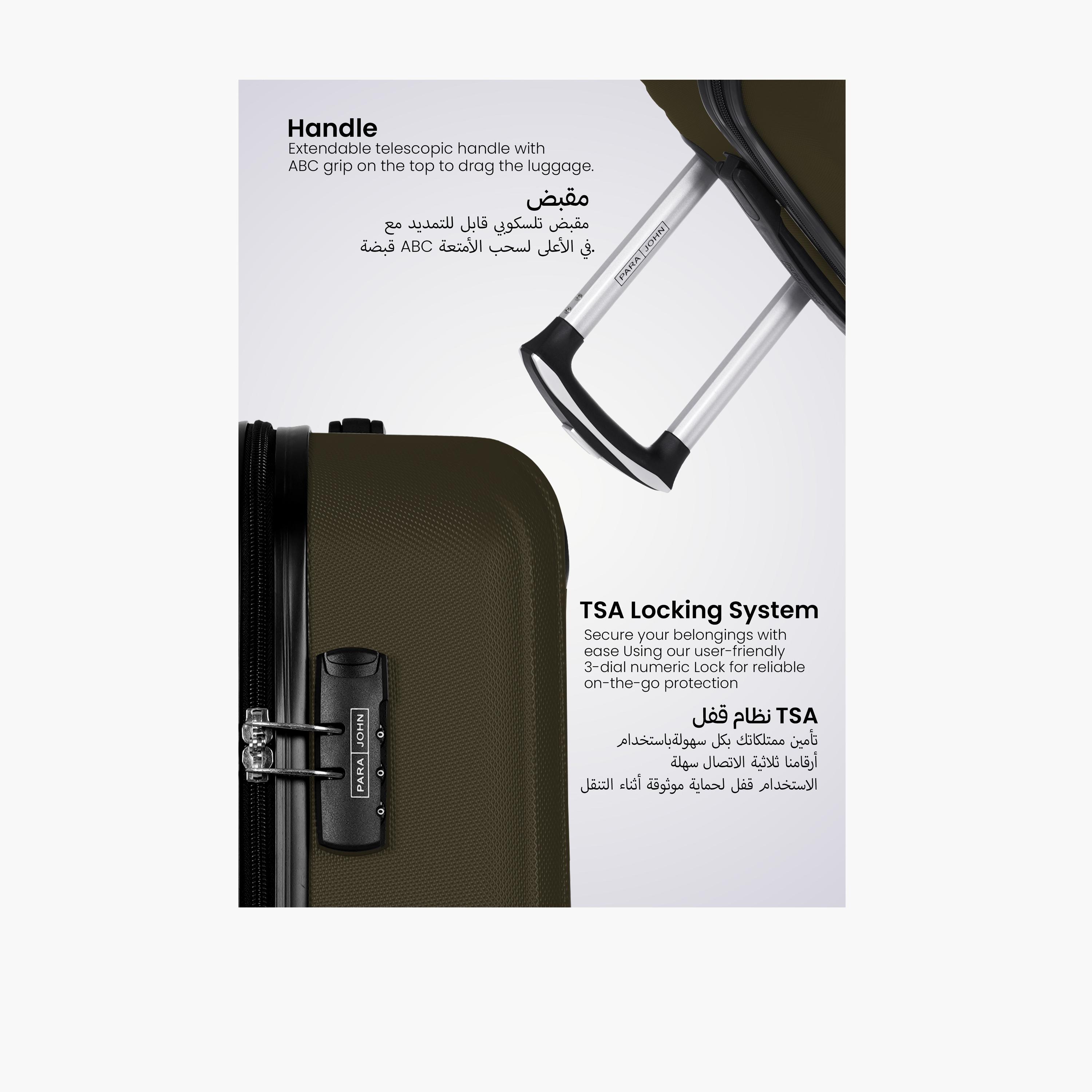 Para John Set of 3 ABS Hard Sided 4-Wheeler Spinner Trolley Bag with TSA Lock-travel-luggagesandbags-luggage-image-3