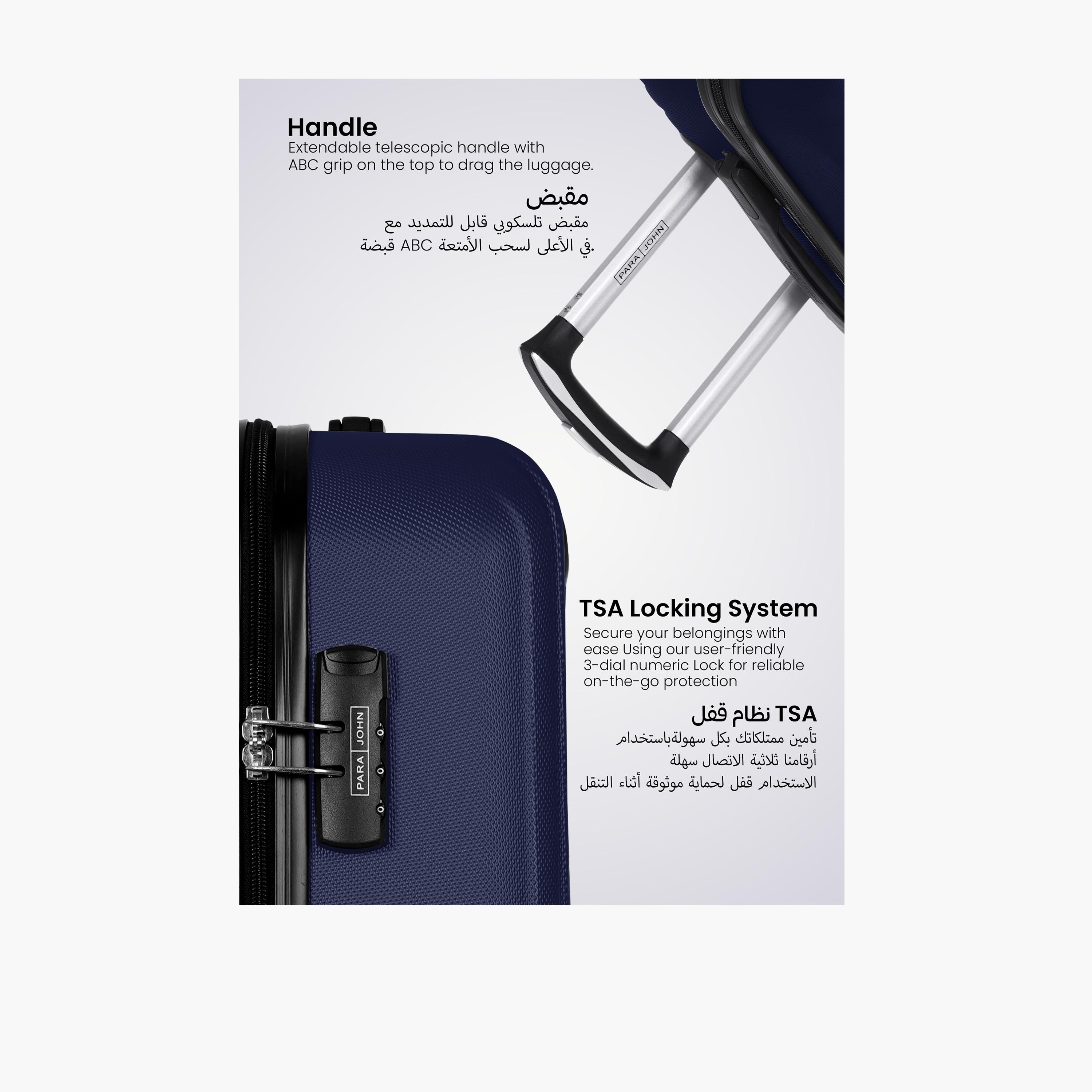 Para John Set of 3 ABS Hard Sided 4-Wheeler Spinner Trolley Bag with TSA Lock-travel-luggagesandbags-luggage-image-10