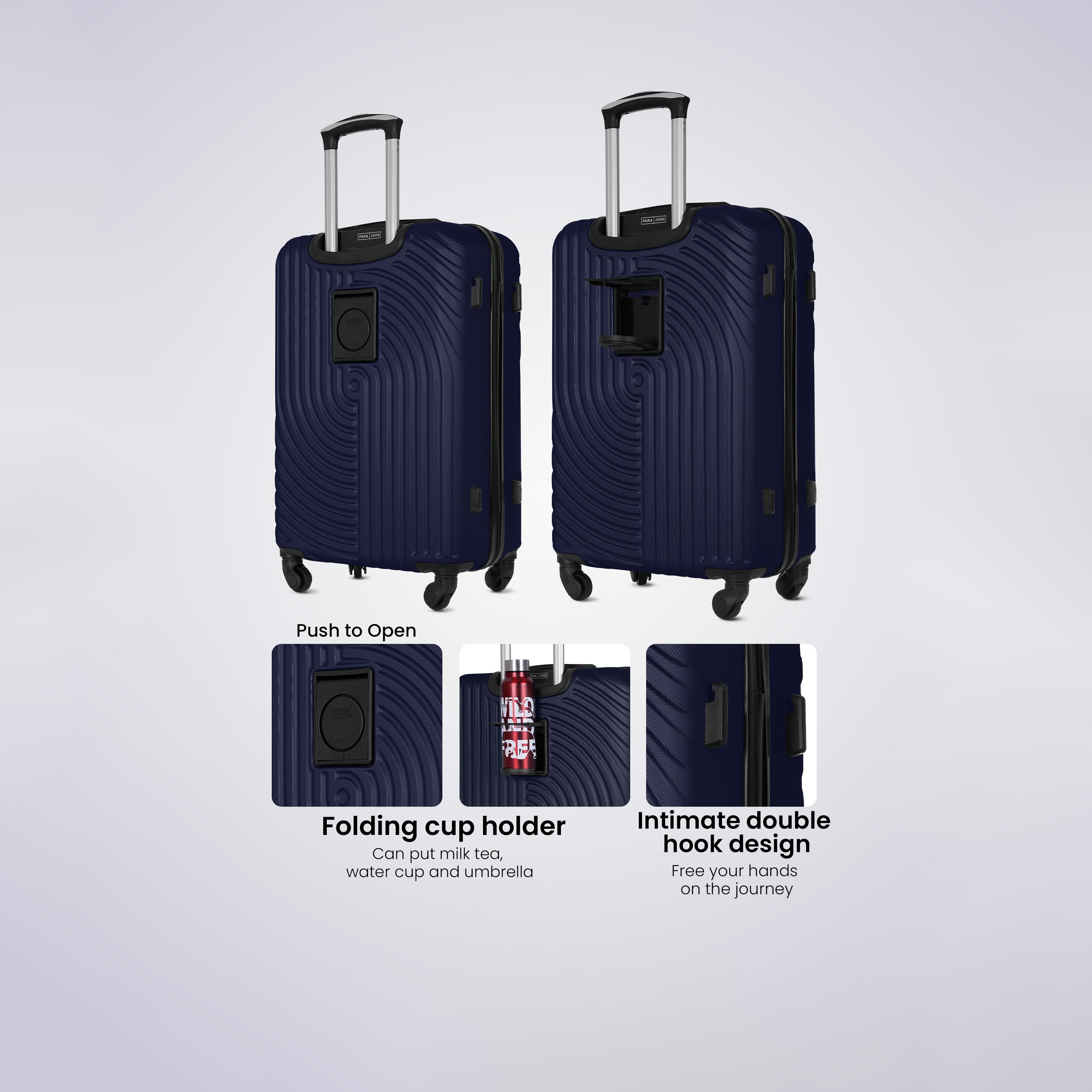 Para John Set of 3 ABS Hard Sided 4-Wheeler Spinner Trolley Bag with TSA Lock-travel-luggagesandbags-luggage-image-13