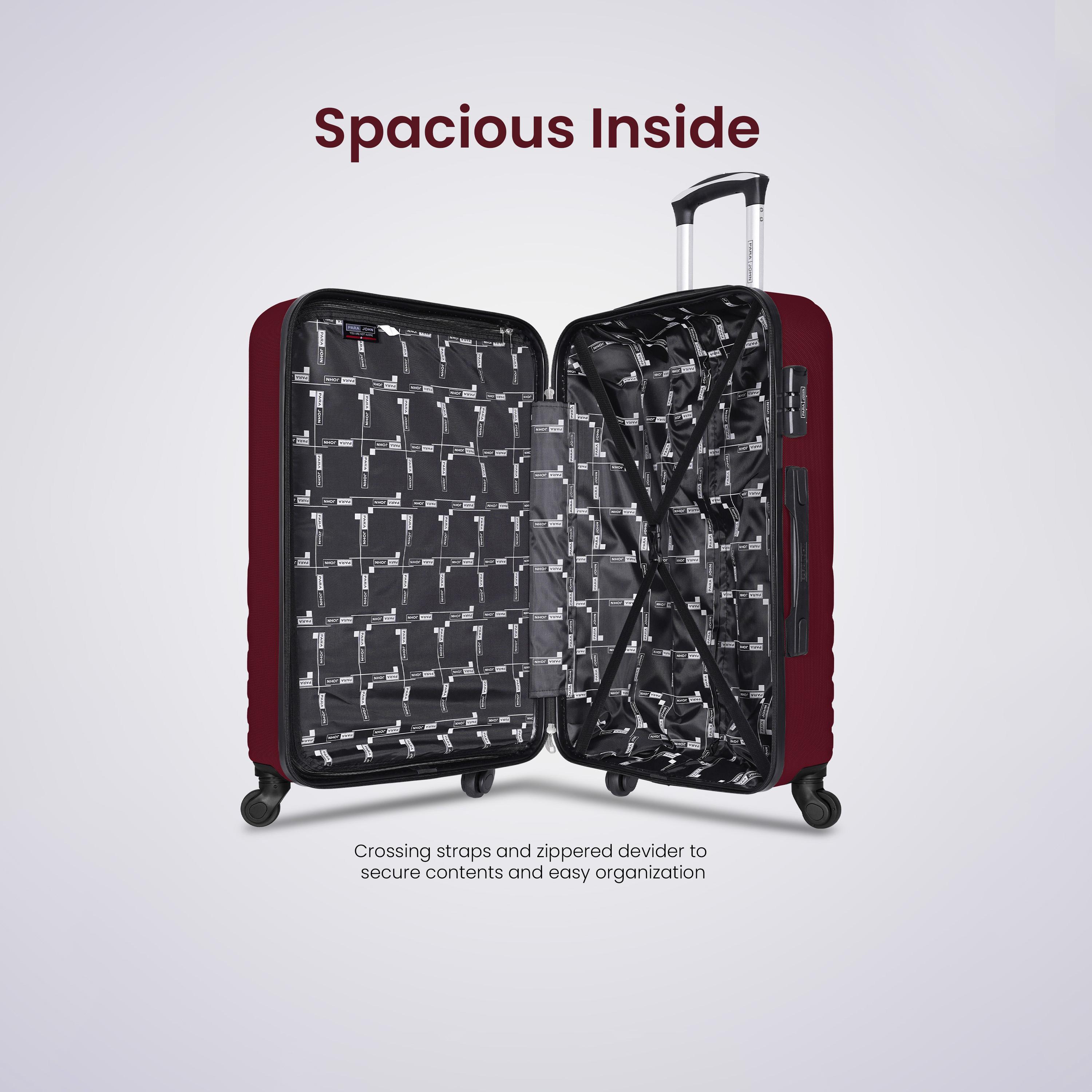 Para John Set of 3 ABS Hard Sided 4-Wheeler Spinner Trolley Bag with TSA Lock-travel-luggagesandbags-luggage-image-18