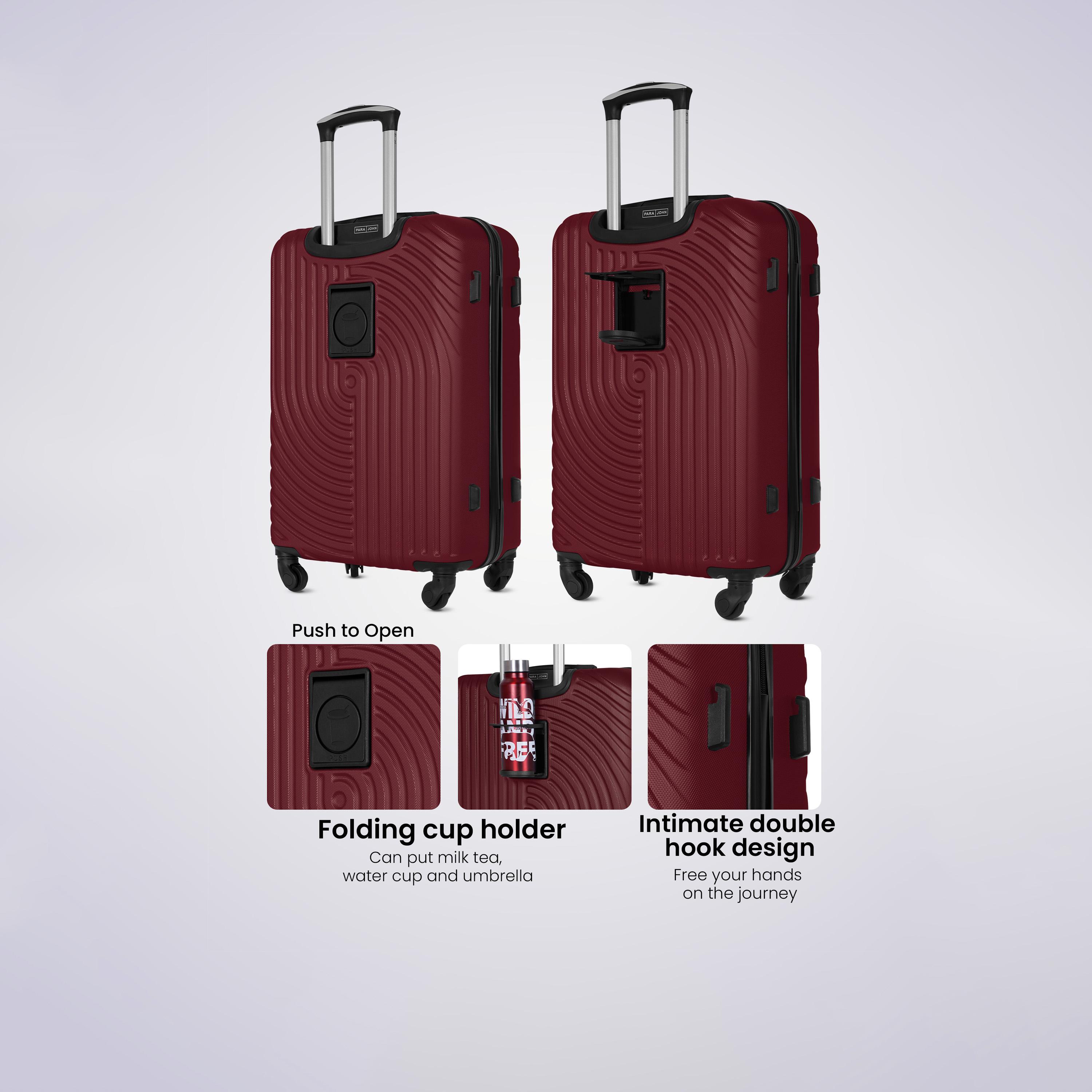 Para John Set of 3 ABS Hard Sided 4-Wheeler Spinner Trolley Bag with TSA Lock-travel-luggagesandbags-luggage-image-19