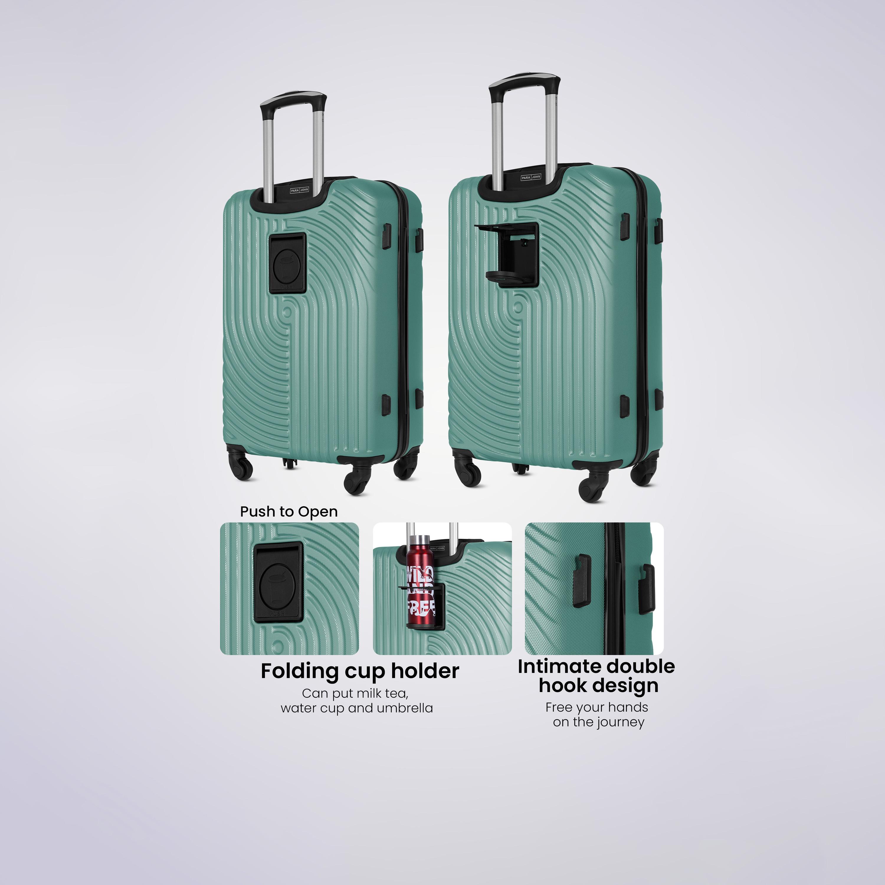 Para John Set of 3 ABS Hard Sided 4-Wheeler Spinner Trolley Bag with TSA Lock-travel-luggagesandbags-luggage-image-26