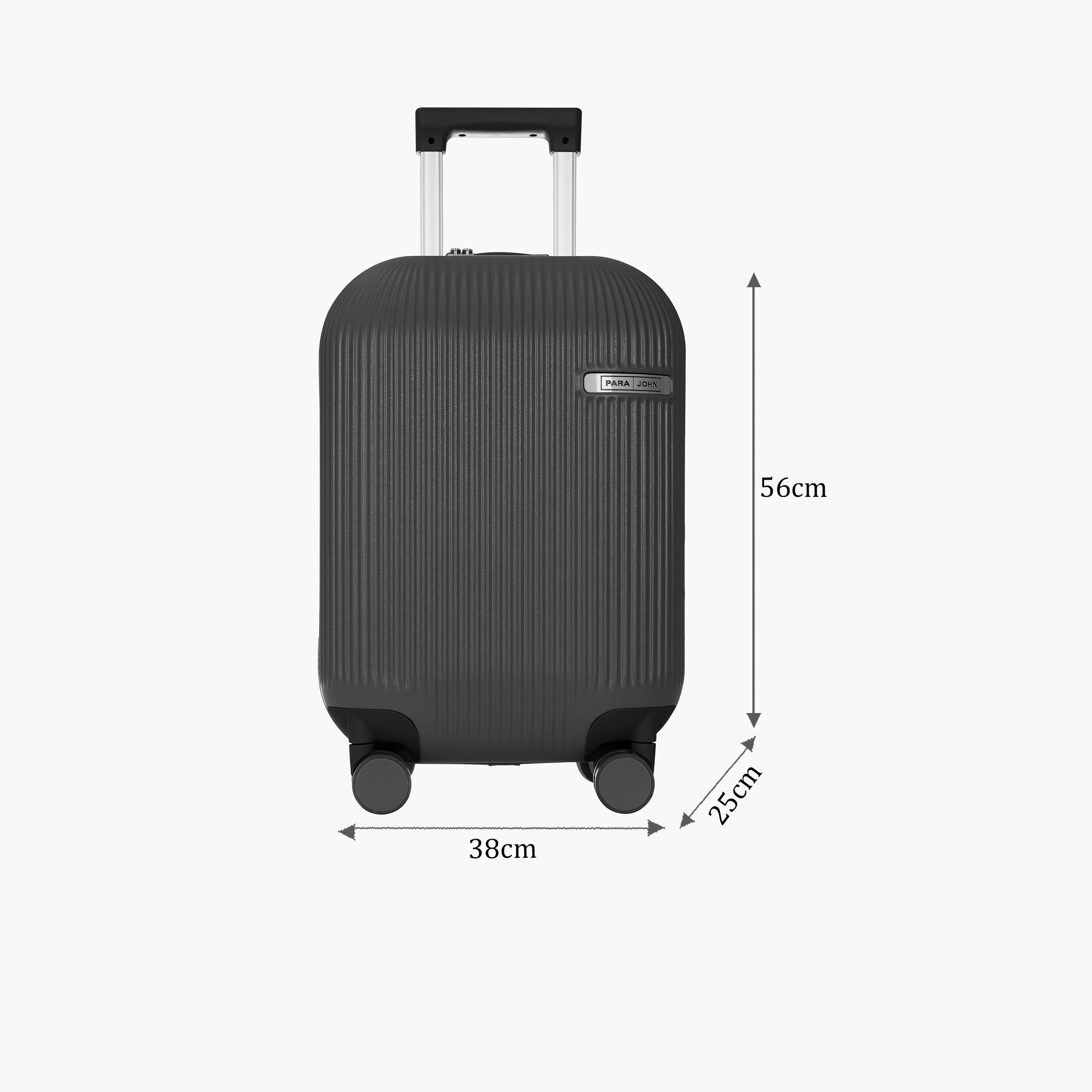 Para John Small Cabin Polycarbonate with ABS Hard Sided 4-Wheeler Spinner Trolley Bag with TSA Lock-travel-luggagesandbags-luggage-image-2