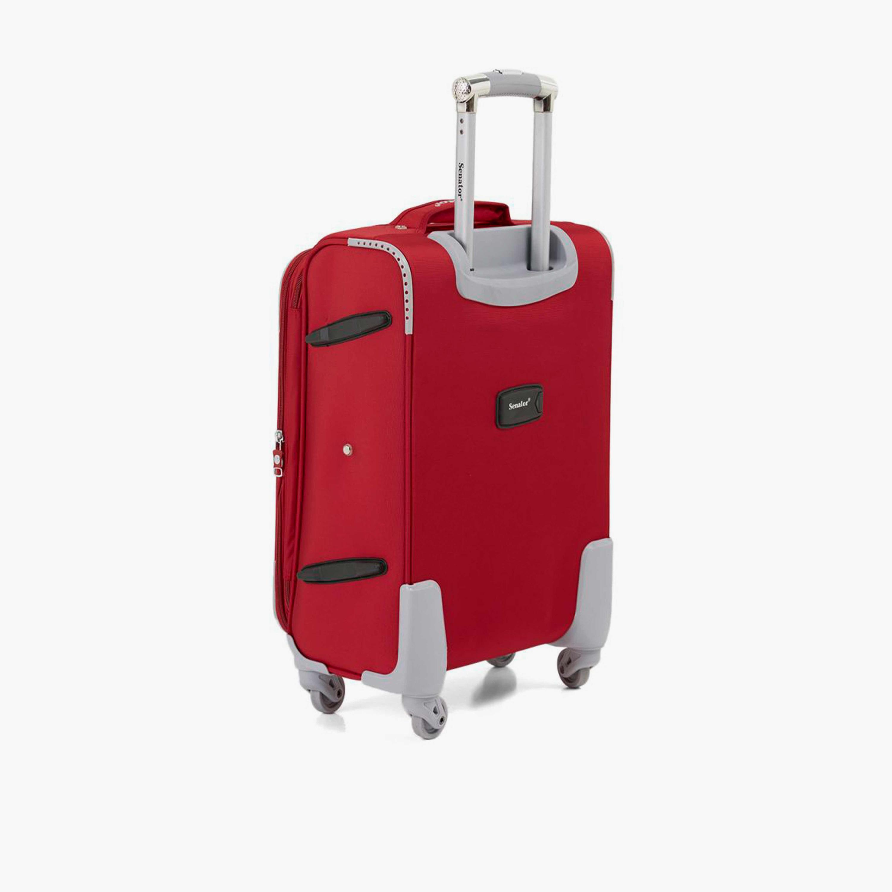 Senator 55 CM Small Cabin Nylon Soft Sided 4-Wheeler Spinner Trolley Bag with Built-in Combination lock | LL003-20-travel-luggagesandbags-luggage-image-6