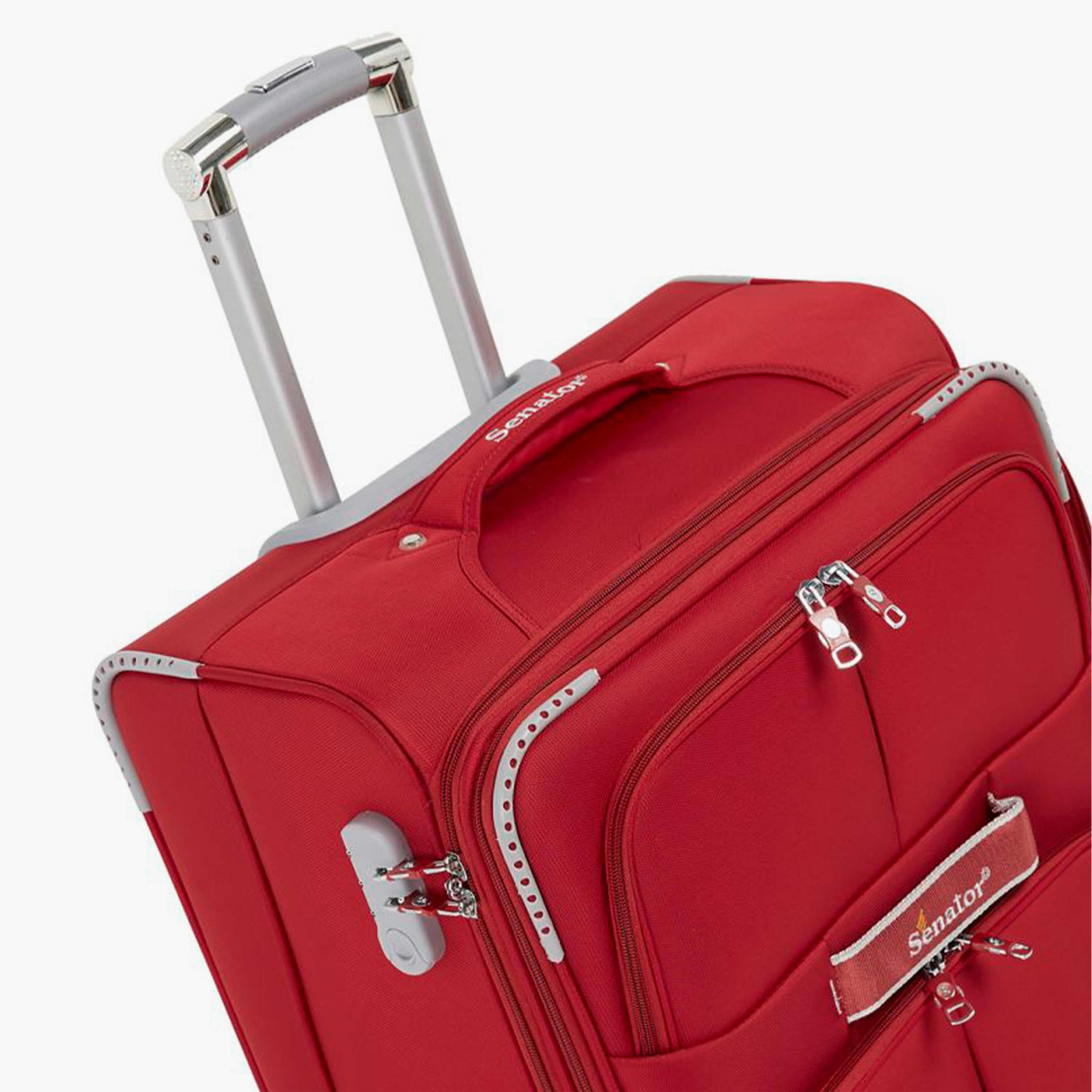 Senator 55 CM Small Cabin Nylon Soft Sided 4-Wheeler Spinner Trolley Bag with Built-in Combination lock | LL003-20-travel-luggagesandbags-luggage-image-7