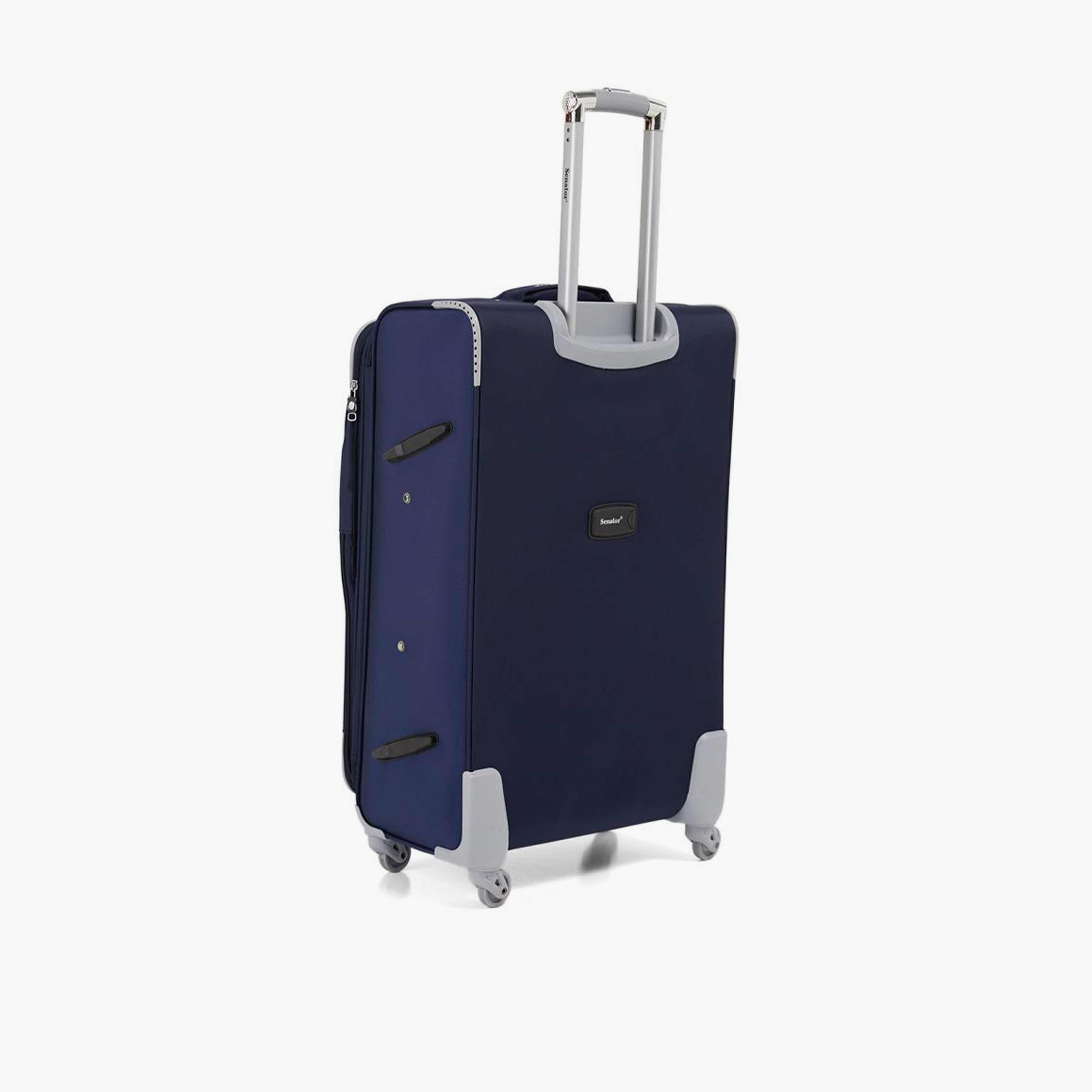 Senator 64 CM Medium Check-in Nylon Soft Sided 4-Wheeler Spinner Trolley Bag with Built-in Combination lock | LL003-24-travel-luggagesandbags-luggage-image-6