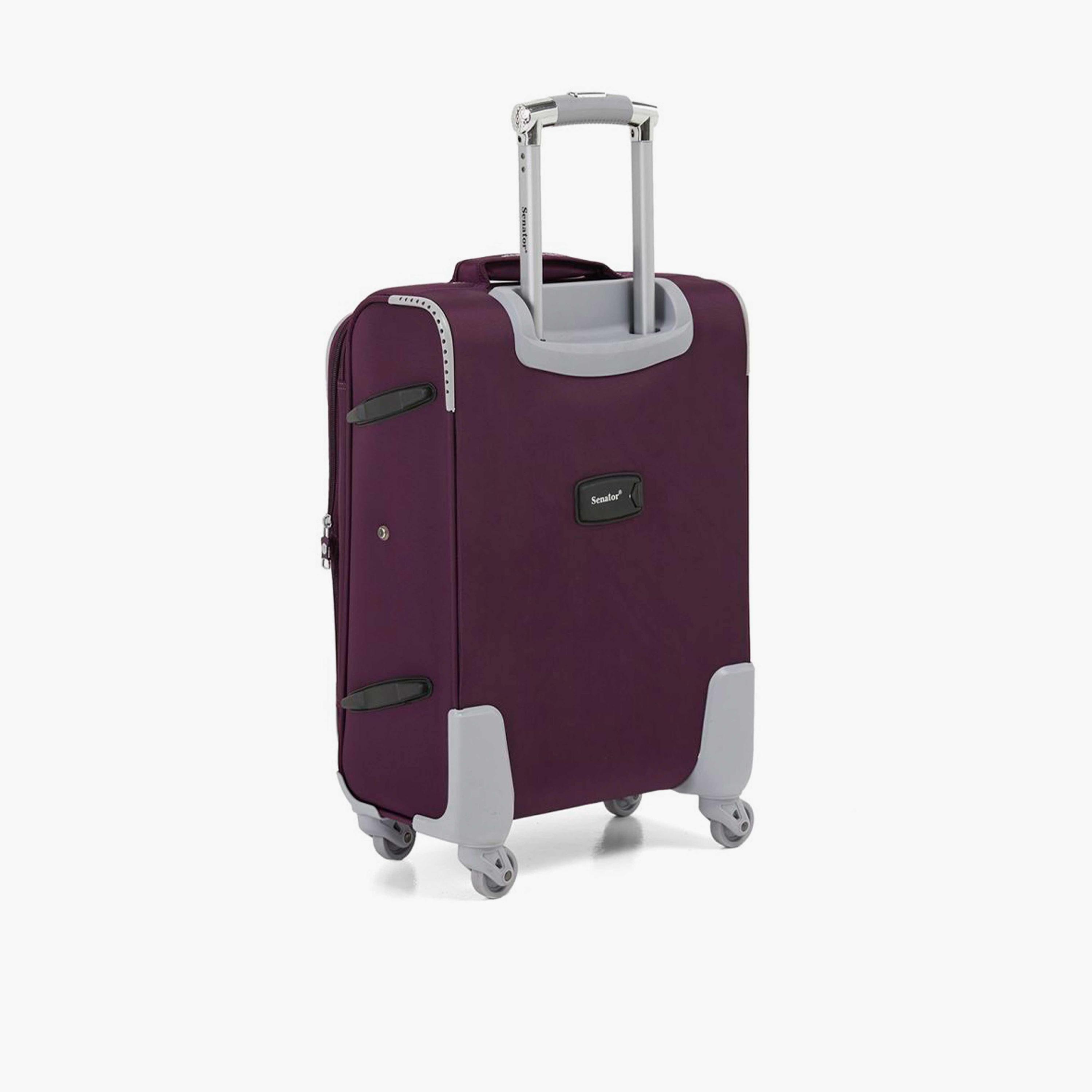 Senator 64 CM Medium Check-in Nylon Soft Sided 4-Wheeler Spinner Trolley Bag with Built-in Combination lock | LL003-24-travel-luggagesandbags-luggage-image-6
