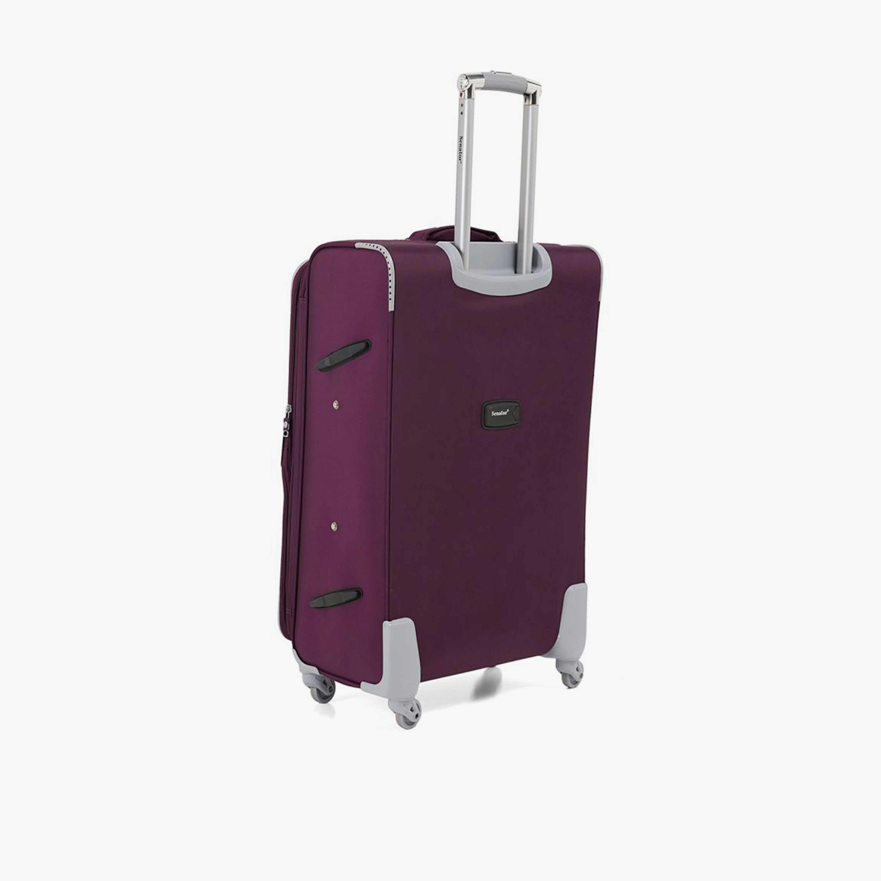 Senator 64 CM Medium Check-in Nylon Soft Sided 4-Wheeler Spinner Trolley Bag with Built-in Combination lock | LL003-24-travel-luggagesandbags-luggage-image-7