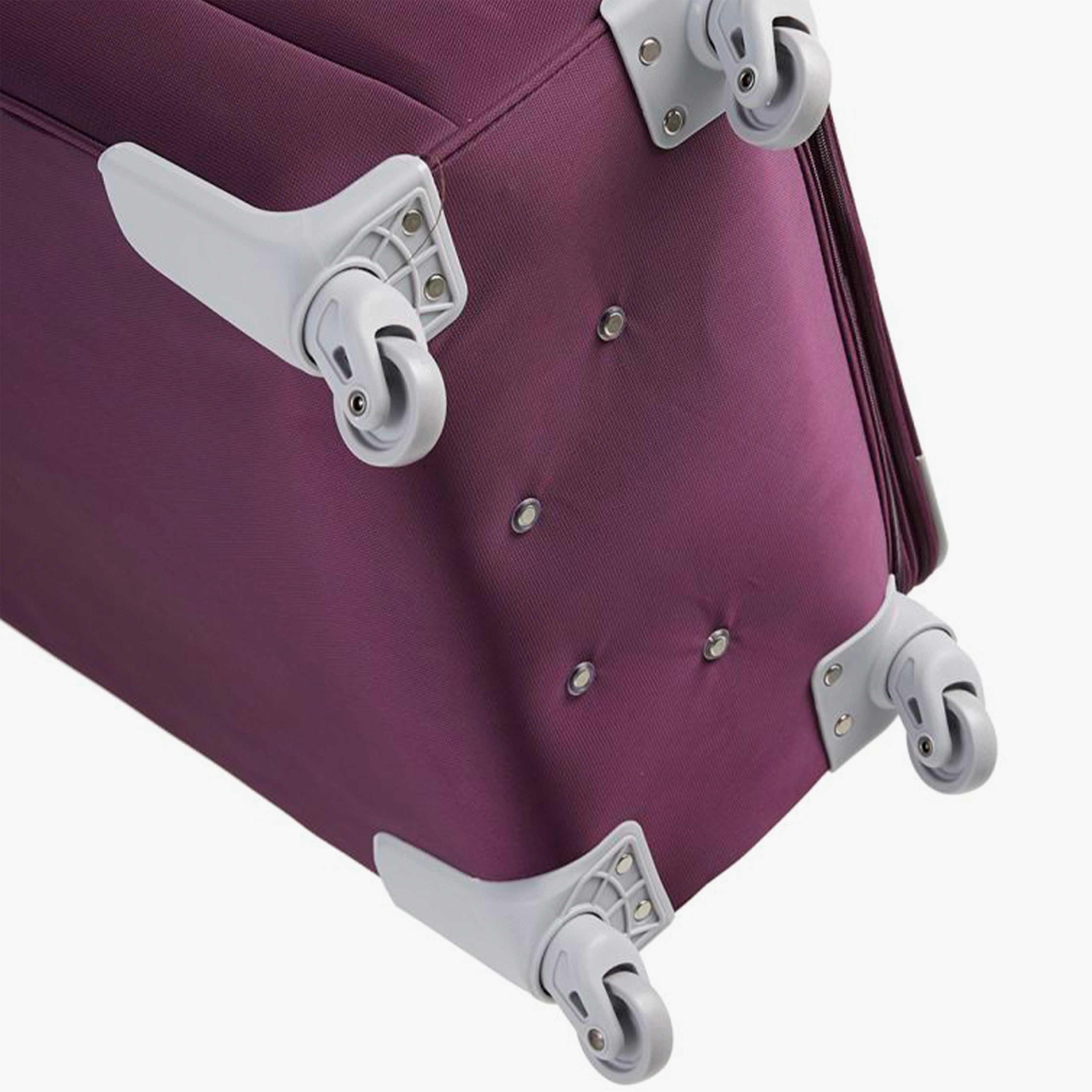 Senator 64 CM Medium Check-in Nylon Soft Sided 4-Wheeler Spinner Trolley Bag with Built-in Combination lock | LL003-24-travel-luggagesandbags-luggage-image-9