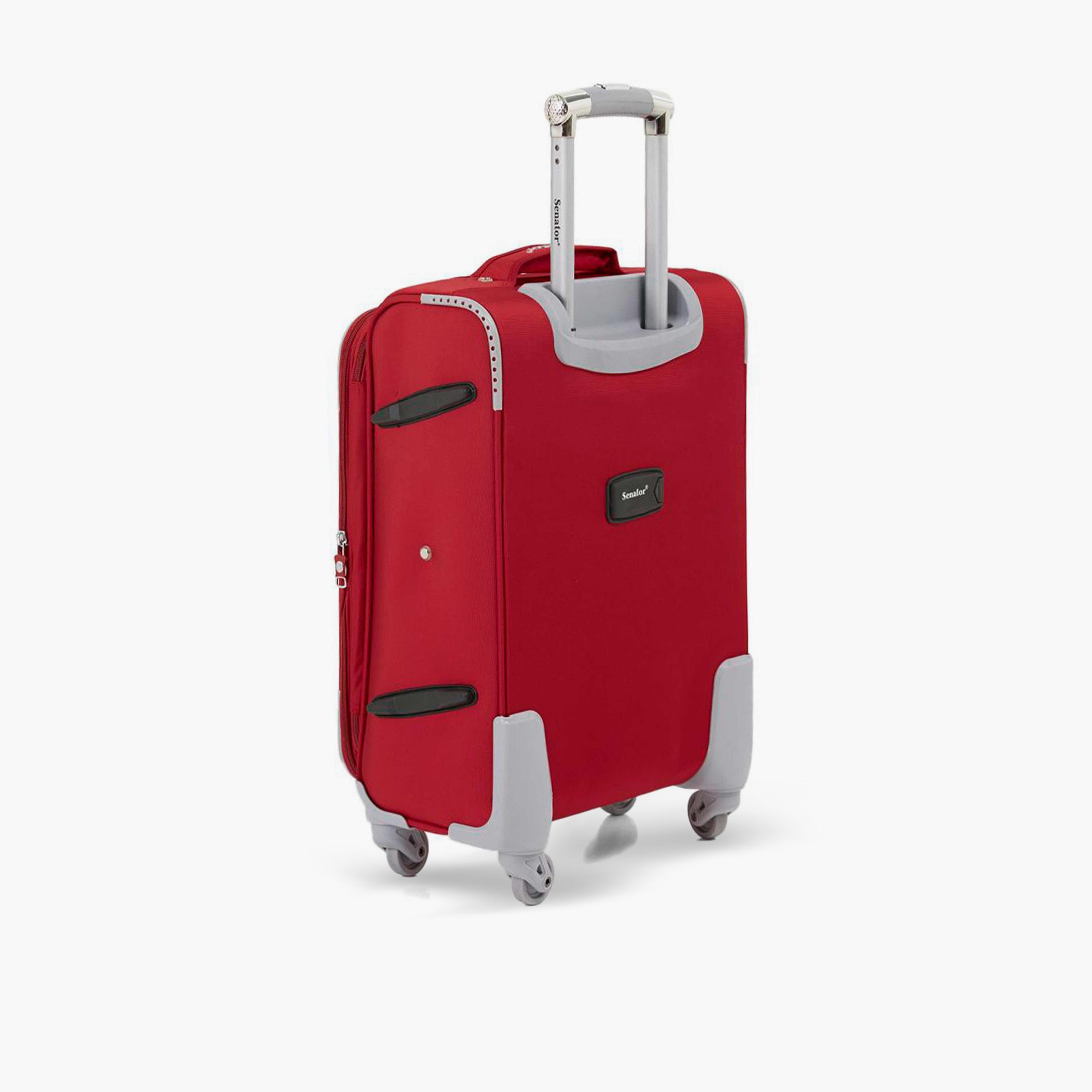 Senator 64 CM Medium Check-in Nylon Soft Sided 4-Wheeler Spinner Trolley Bag with Built-in Combination lock | LL003-24-travel-luggagesandbags-luggage-image-5