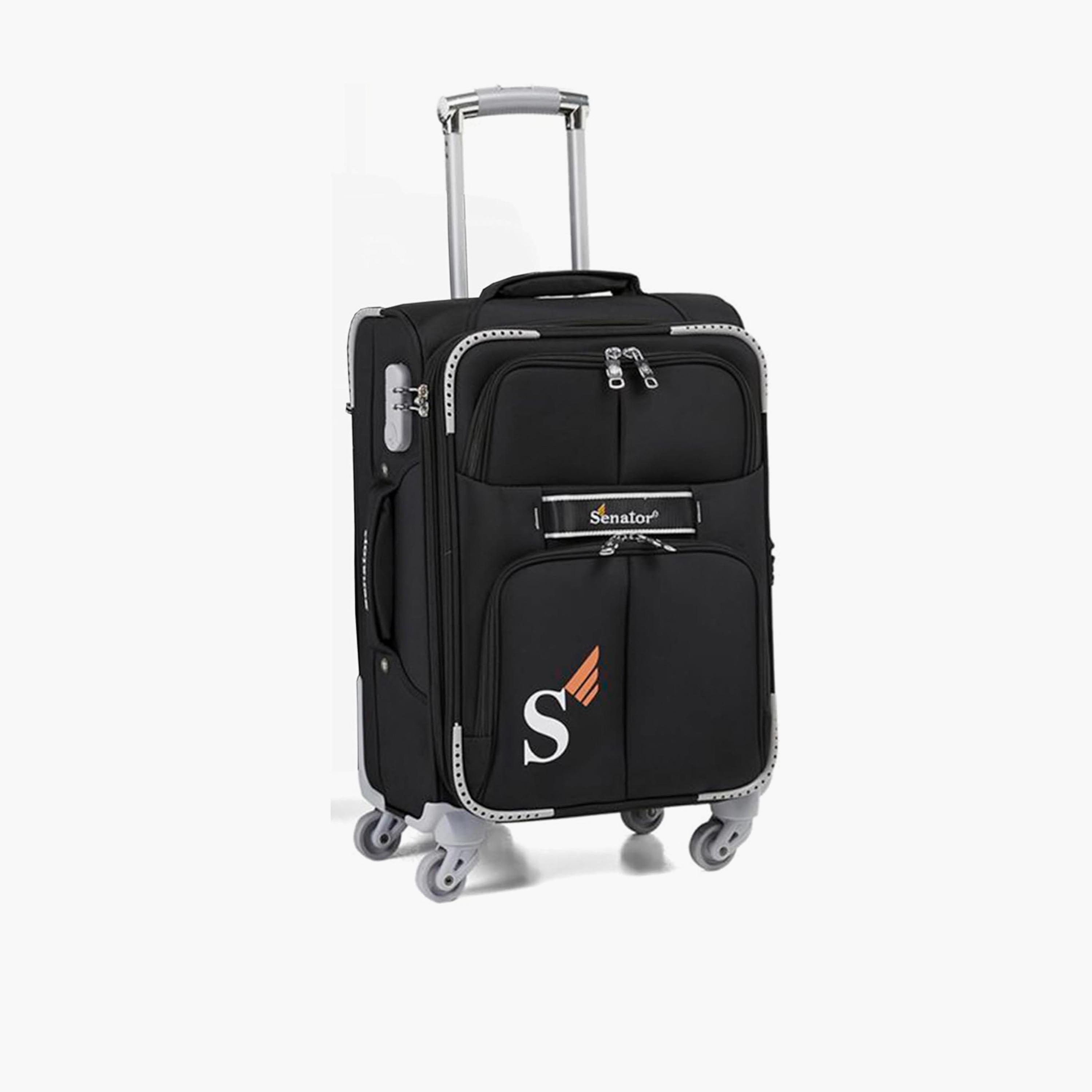 Senator 85 CM Extra Large Check-in Nylon Soft Sided 4-Wheeler Spinner Trolley Bag with Built-in Combination lock | LL003-32-travel-luggagesandbags-luggage-image-1