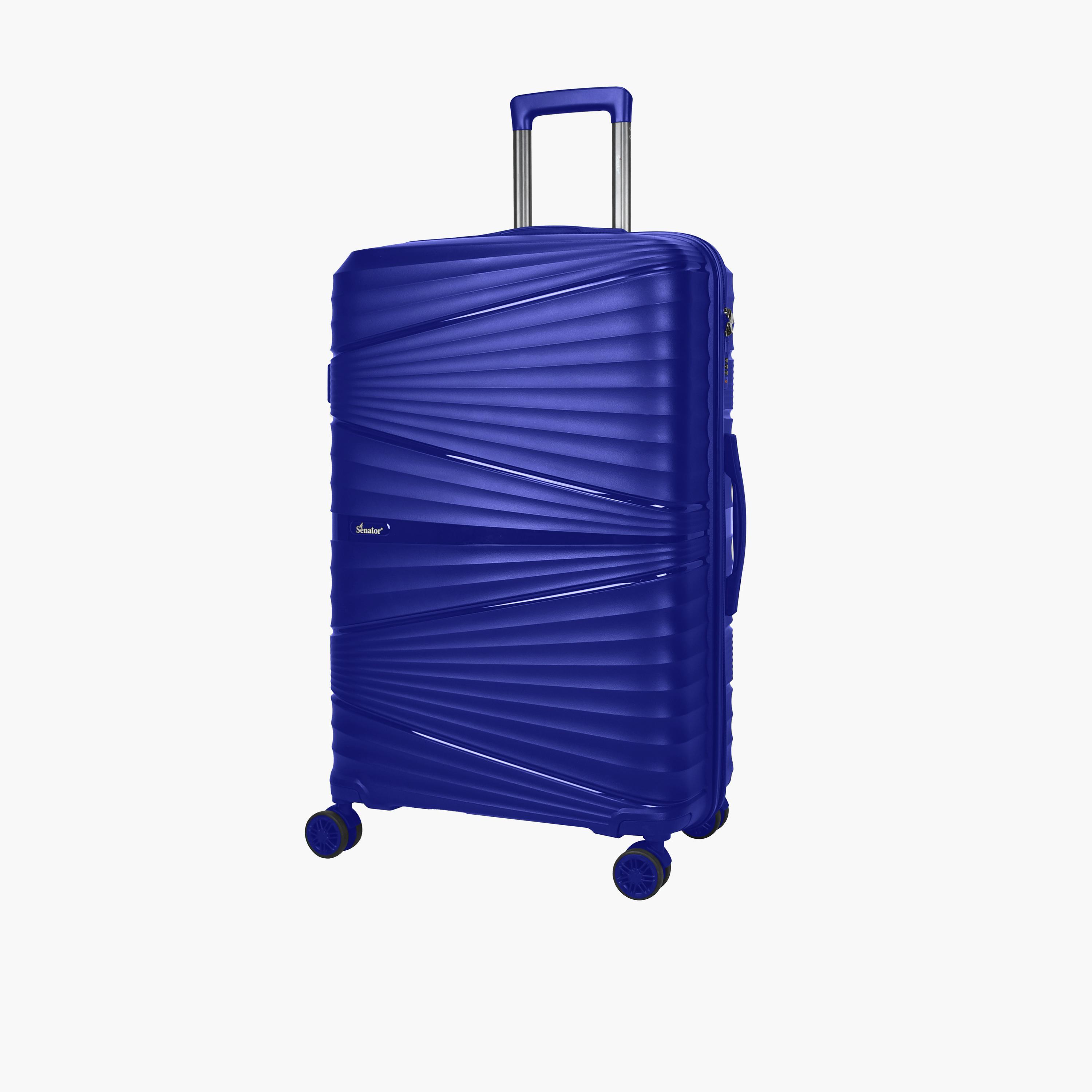 Senator 68 CM Medium Check-in Polypropylene Hard Sided 4-Wheeler Spinner Trolley Bag with TSA Lock | KH1005-24-travel-luggagesandbags-luggage-image-1