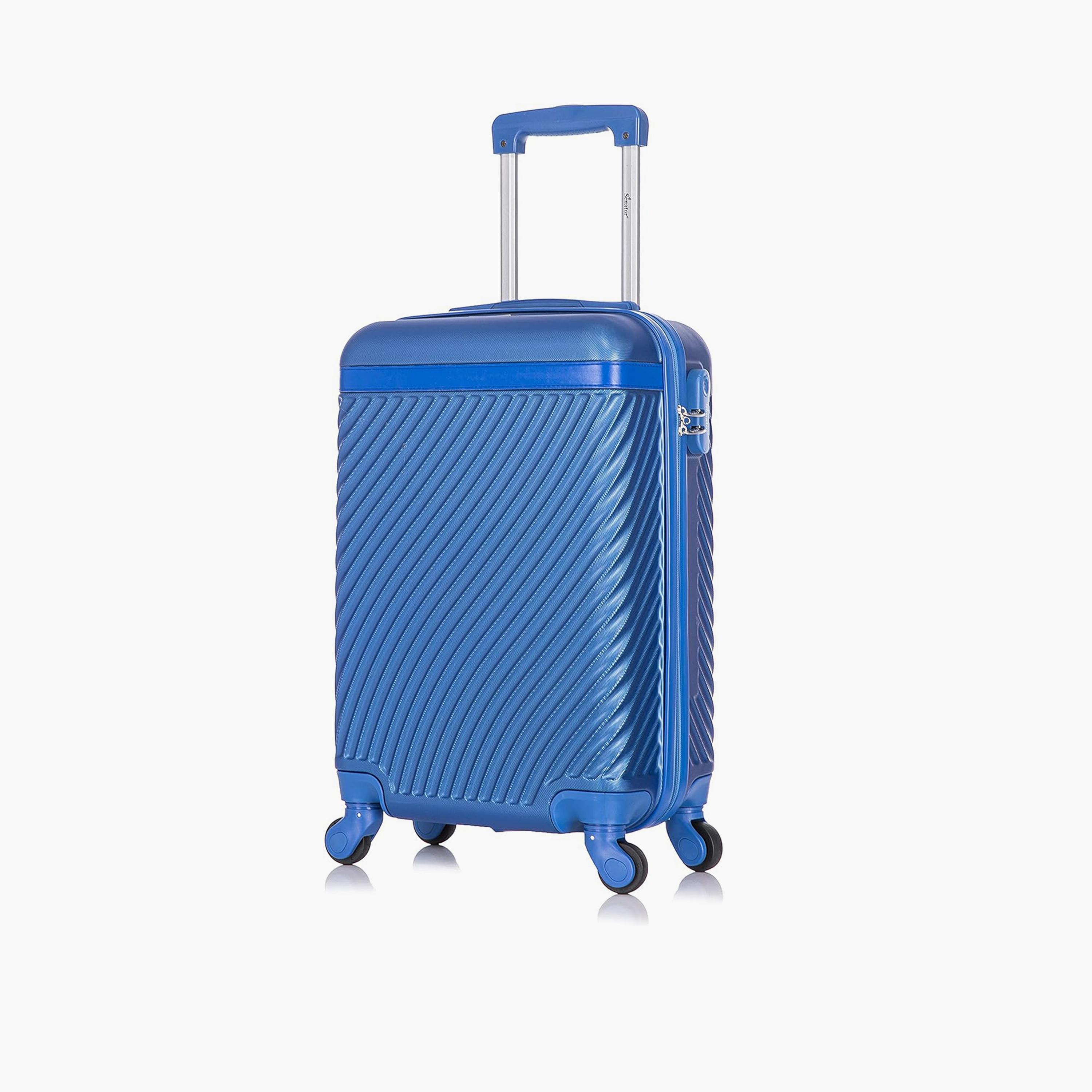 Senator 57 CM Small Cabin ABS Hard Sided 4-Wheeler Spinner Trolley Bag with Combination Lock | KH1065-20-travel-luggagesandbags-luggage-image-1