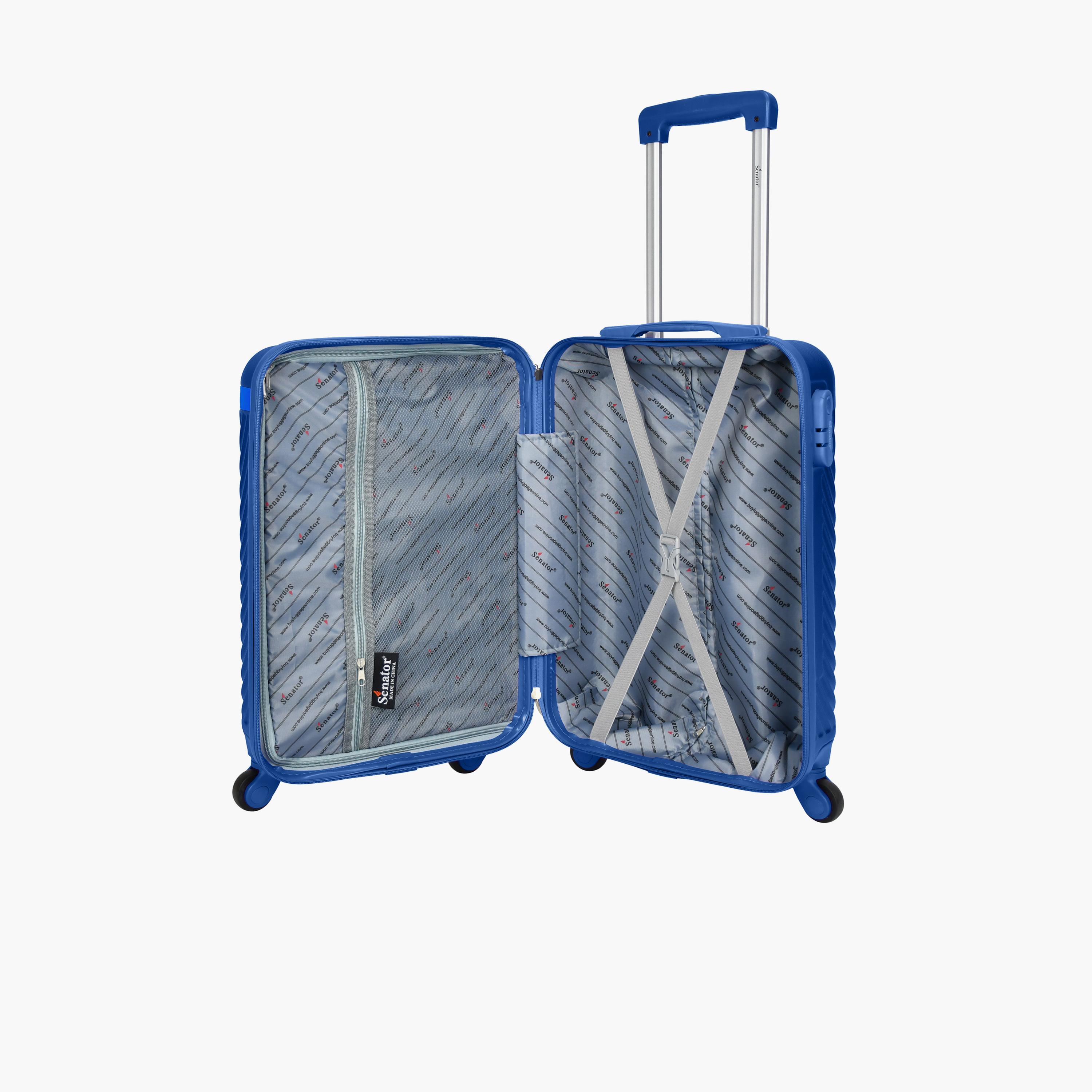 Senator 57 CM Small Cabin ABS Hard Sided 4-Wheeler Spinner Trolley Bag with Combination Lock | KH1065-20-travel-luggagesandbags-luggage-image-5