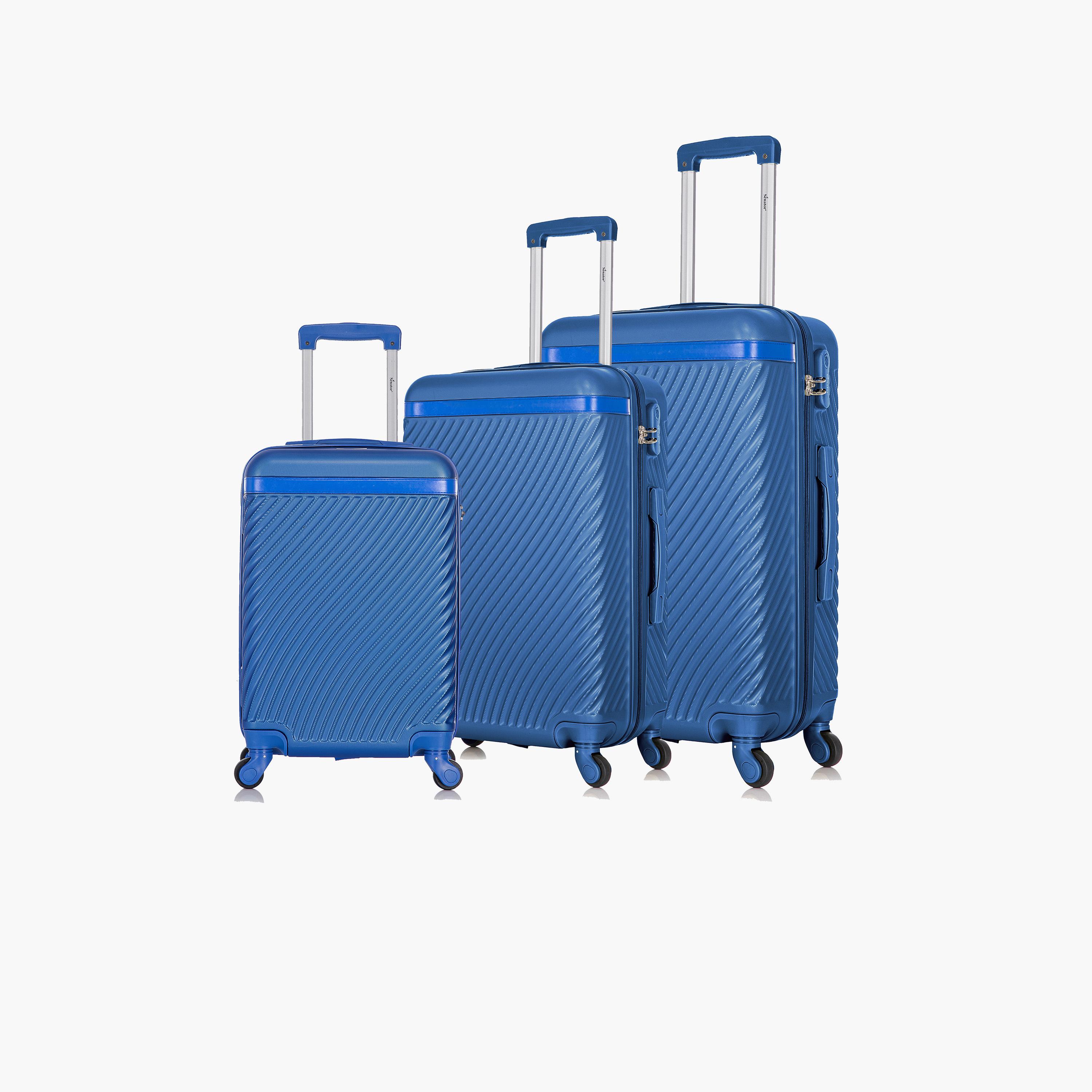 Senator Set of 3 ABS Hard Sided 4-Wheeler Spinner Trolley Bag with Combination Lock | KH1065-3-travel-luggagesandbags-luggage-image-1