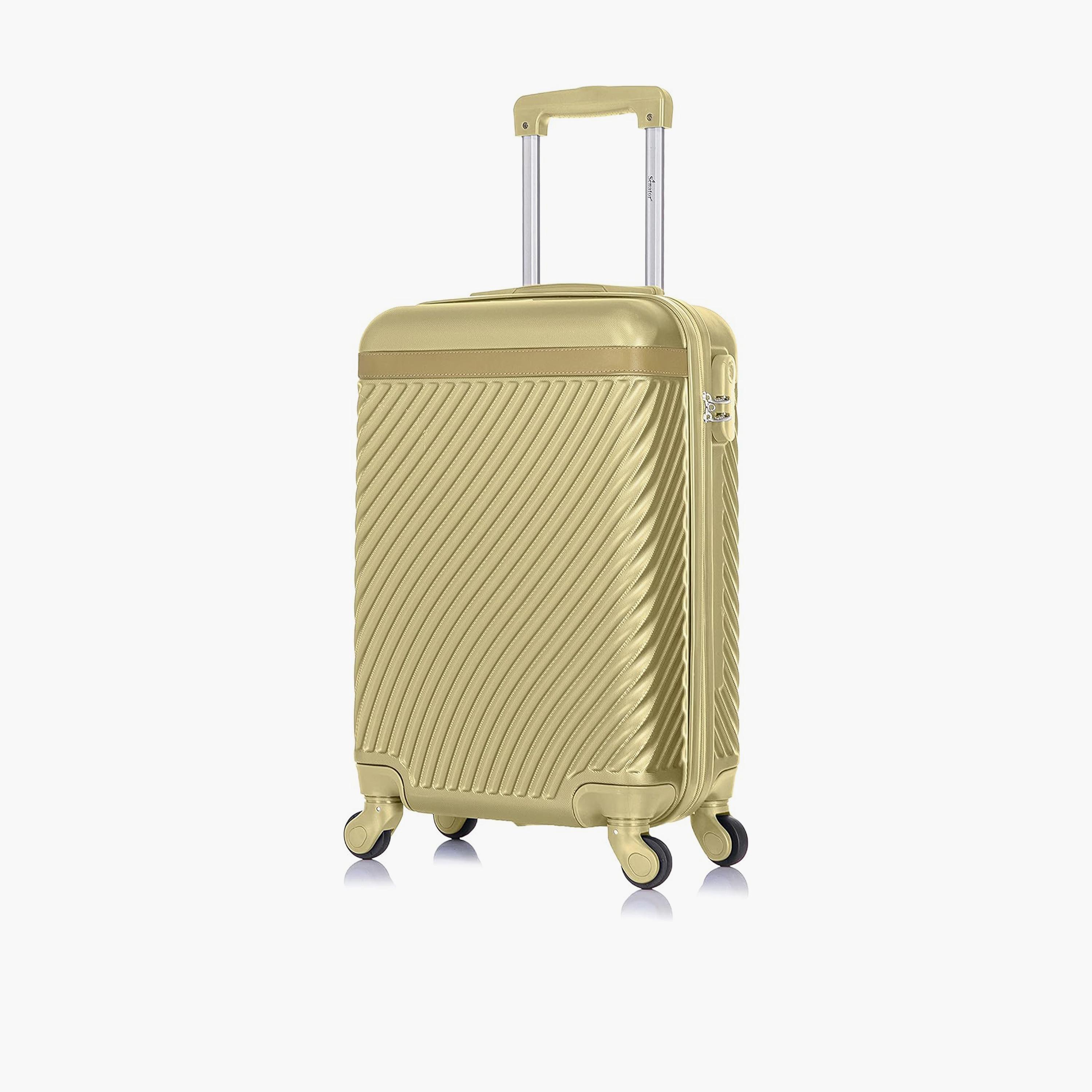 Senator 57 CM Small Cabin ABS Hard Sided 4-Wheeler Spinner Trolley Bag with Combination Lock | KH1065-20-travel-luggagesandbags-luggage-image-1