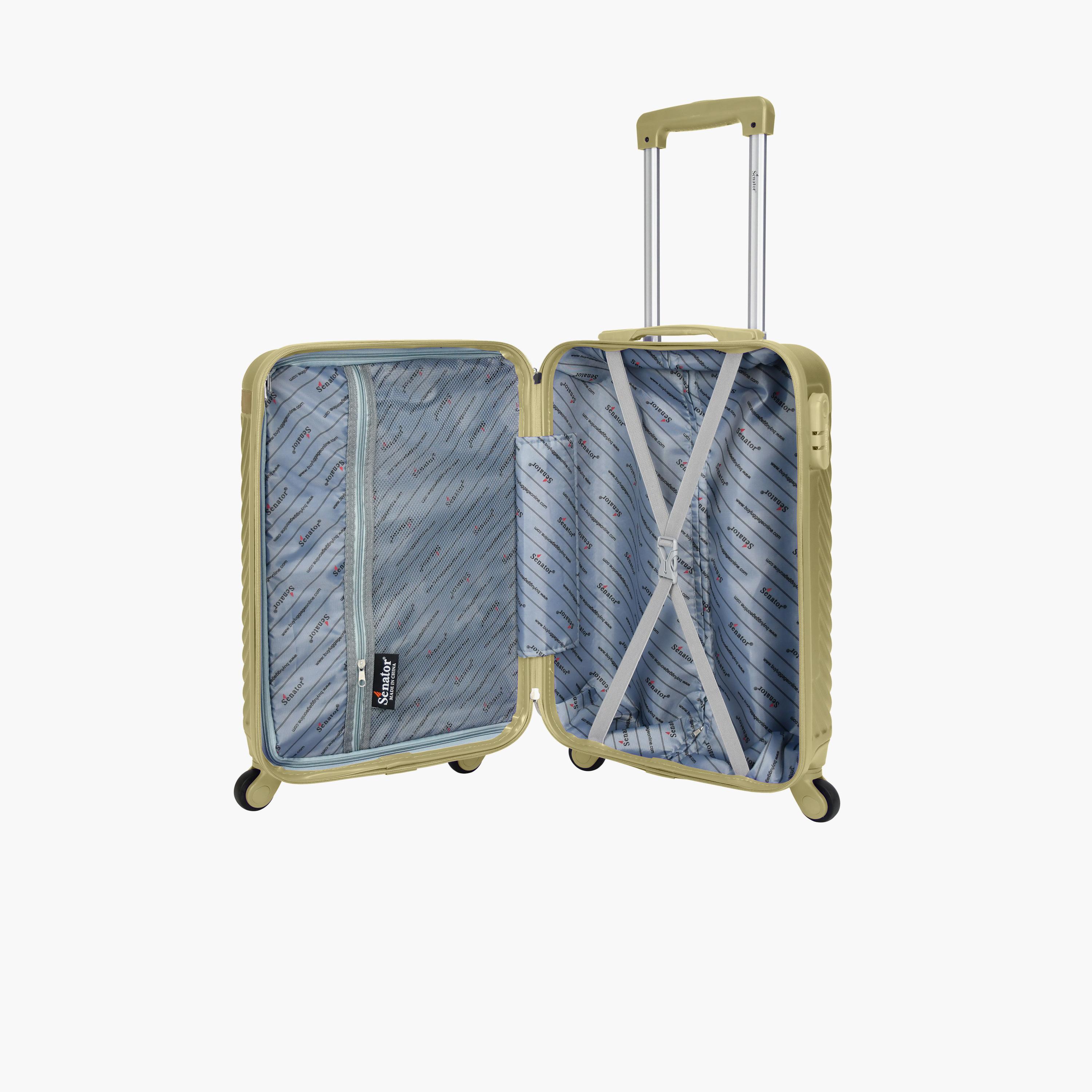 Senator 57 CM Small Cabin ABS Hard Sided 4-Wheeler Spinner Trolley Bag with Combination Lock | KH1065-20-travel-luggagesandbags-luggage-image-5