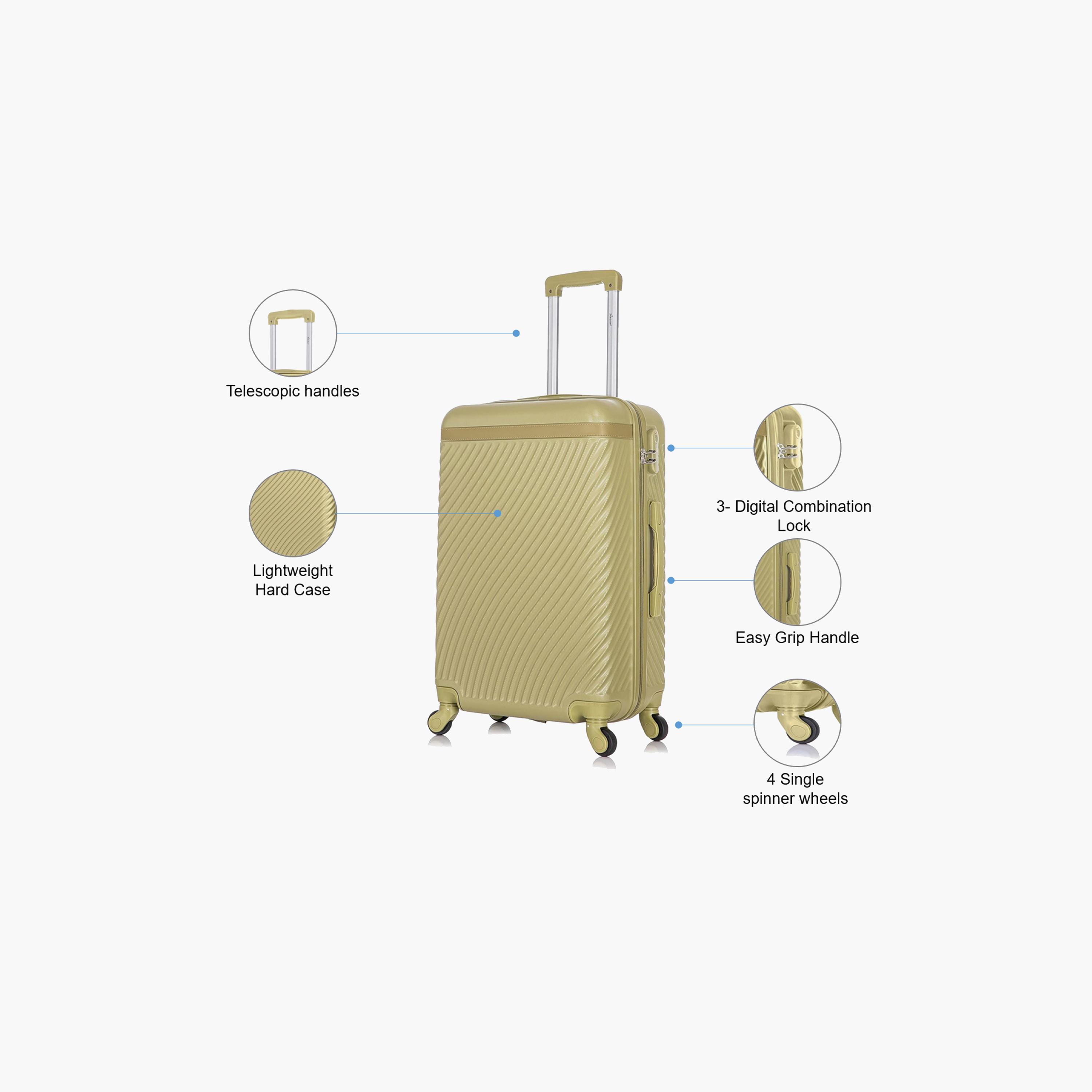 Senator 76 CM Large Check-in ABS Hard Sided 4-Wheeler Spinner Trolley Bag with Combination Lock | KH1065-28-travel-luggagesandbags-luggage-image-3