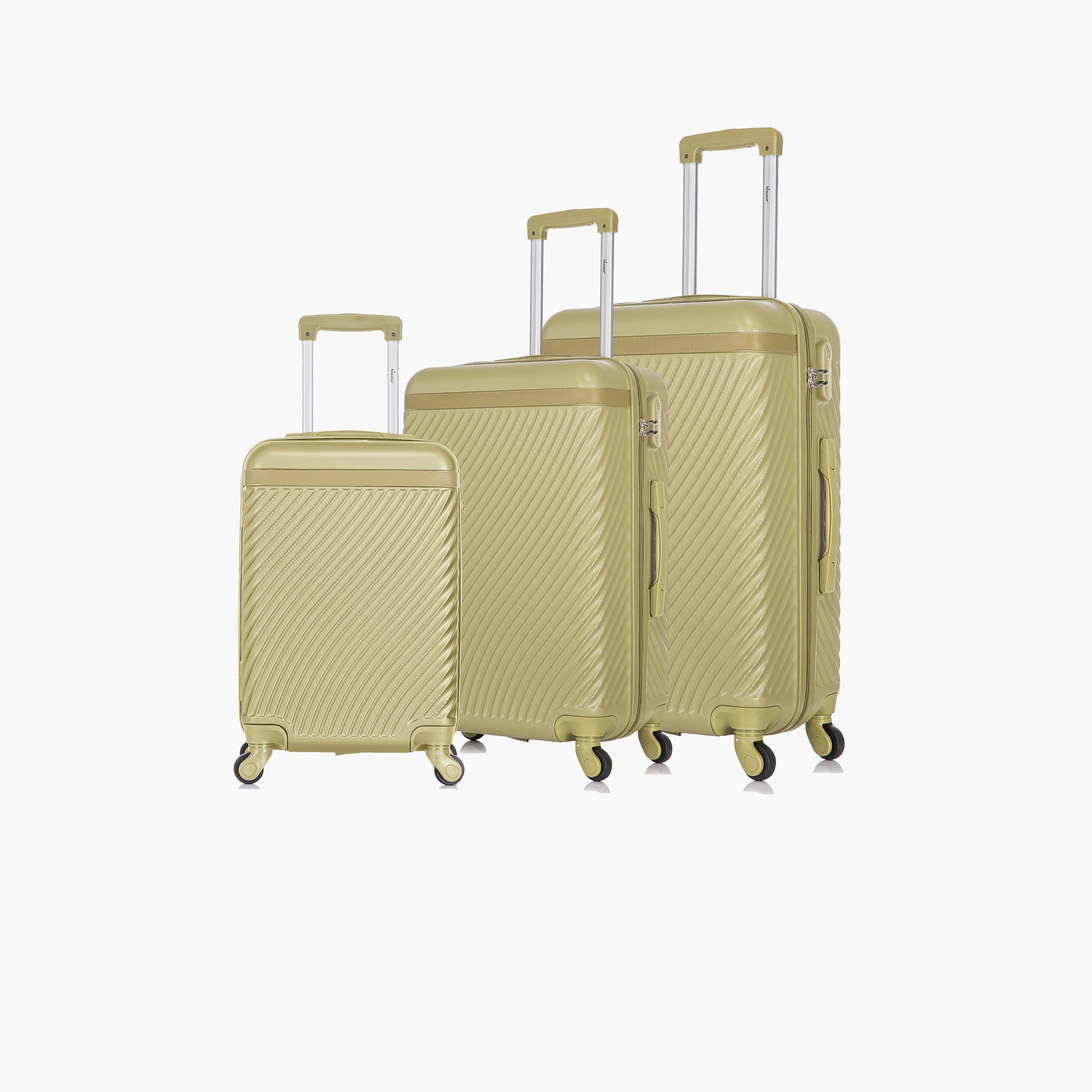 Senator Set of 3 ABS Hard Sided 4-Wheeler Spinner Trolley Bag with Combination Lock | KH1065-3-travel-luggagesandbags-luggage-image-1