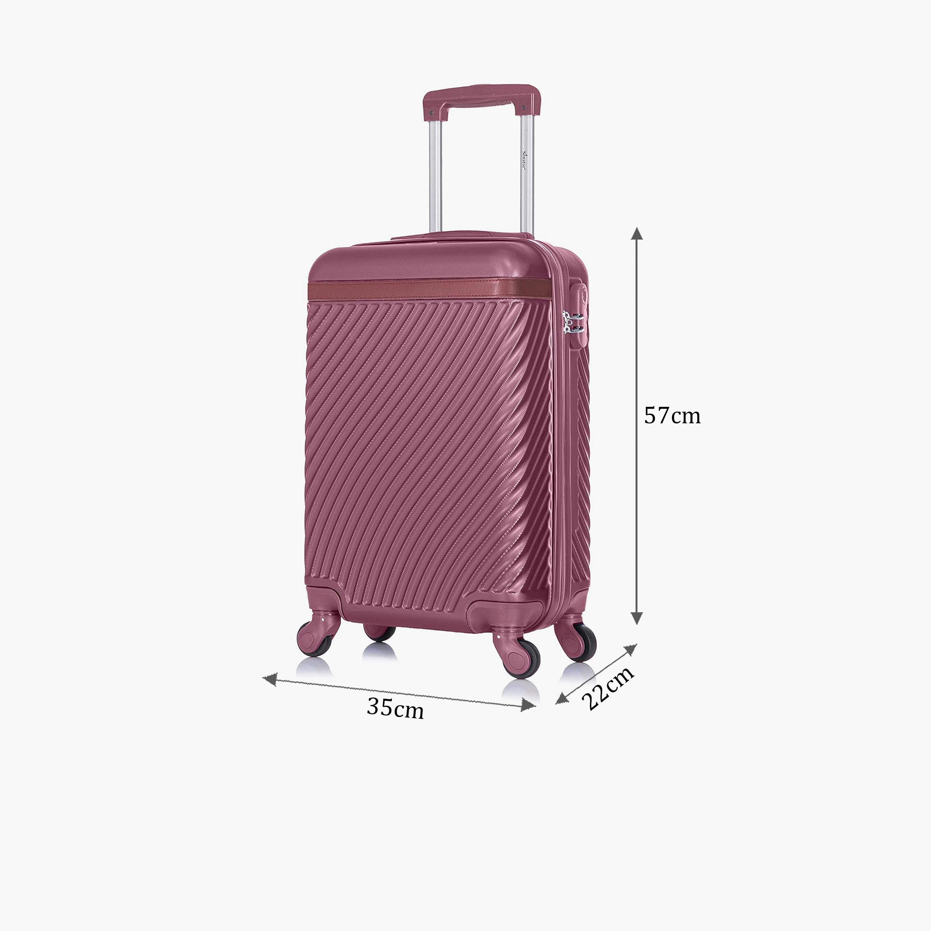 Senator 57 CM Small Cabin ABS Hard Sided 4-Wheeler Spinner Trolley Bag with Combination Lock | KH1065-20-travel-luggagesandbags-luggage-image-2