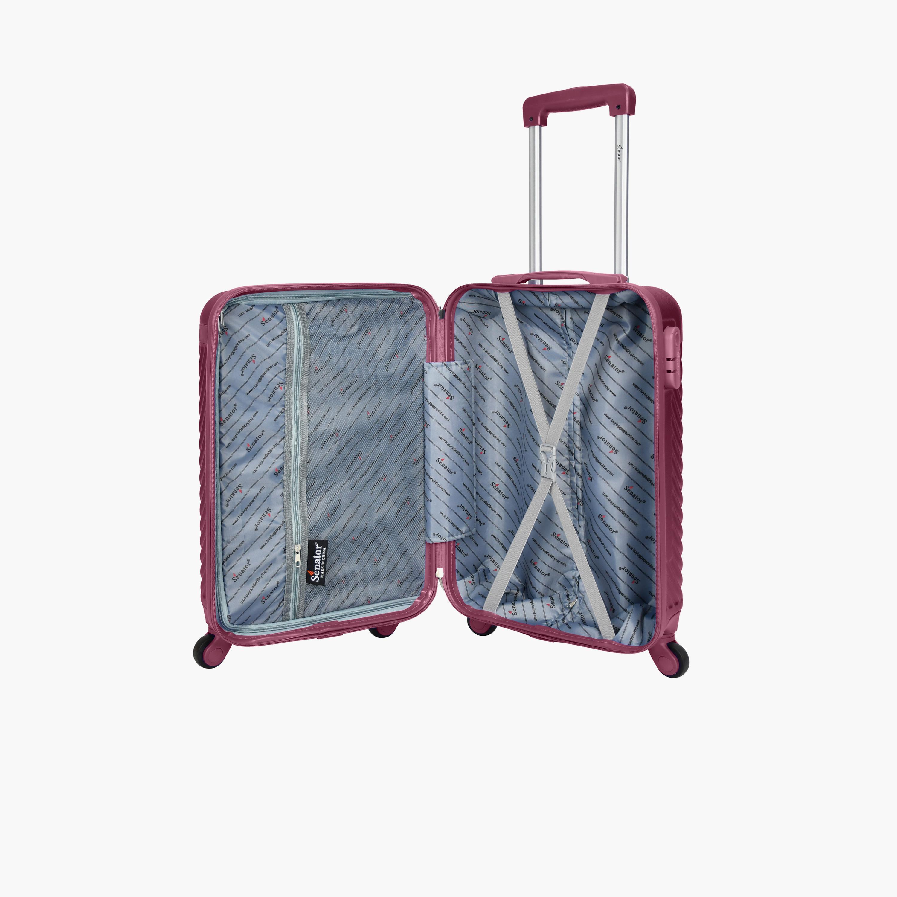 Senator 57 CM Small Cabin ABS Hard Sided 4-Wheeler Spinner Trolley Bag with Combination Lock | KH1065-20-travel-luggagesandbags-luggage-image-5