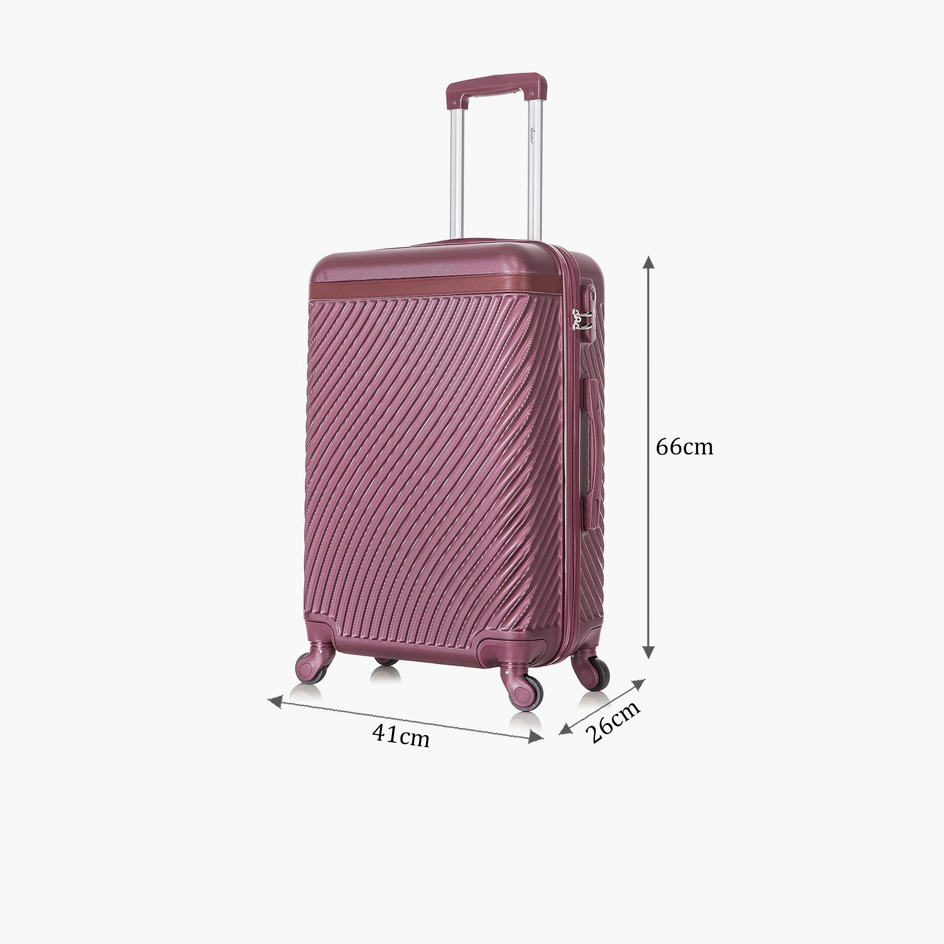 Senator 66 CM Medium Check-in ABS Hard Sided 4-Wheeler Spinner Trolley Bag with Combination Lock | KH1065-24-travel-luggagesandbags-luggage-image-2
